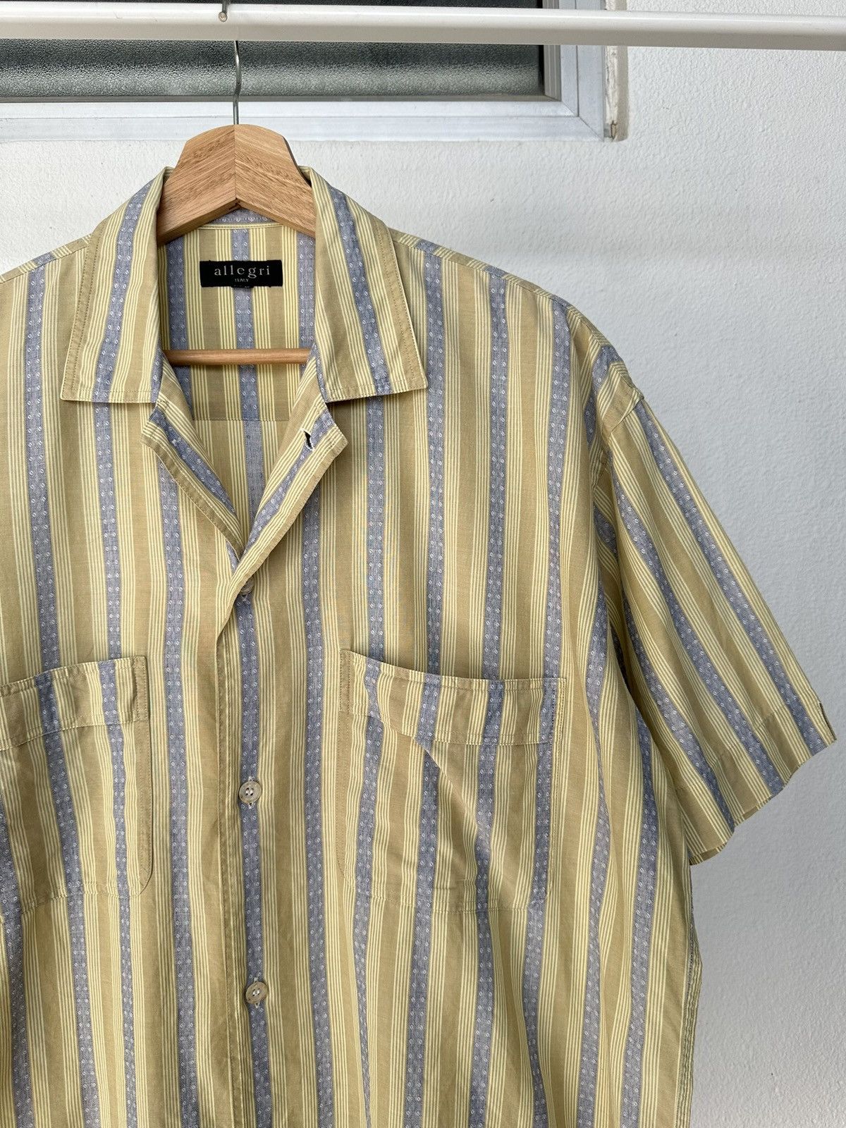 Allegri 90's Allegri open collar shirt [ Margiela era ] Size US L / EU 52-54 / 3 - 7 Thumbnail