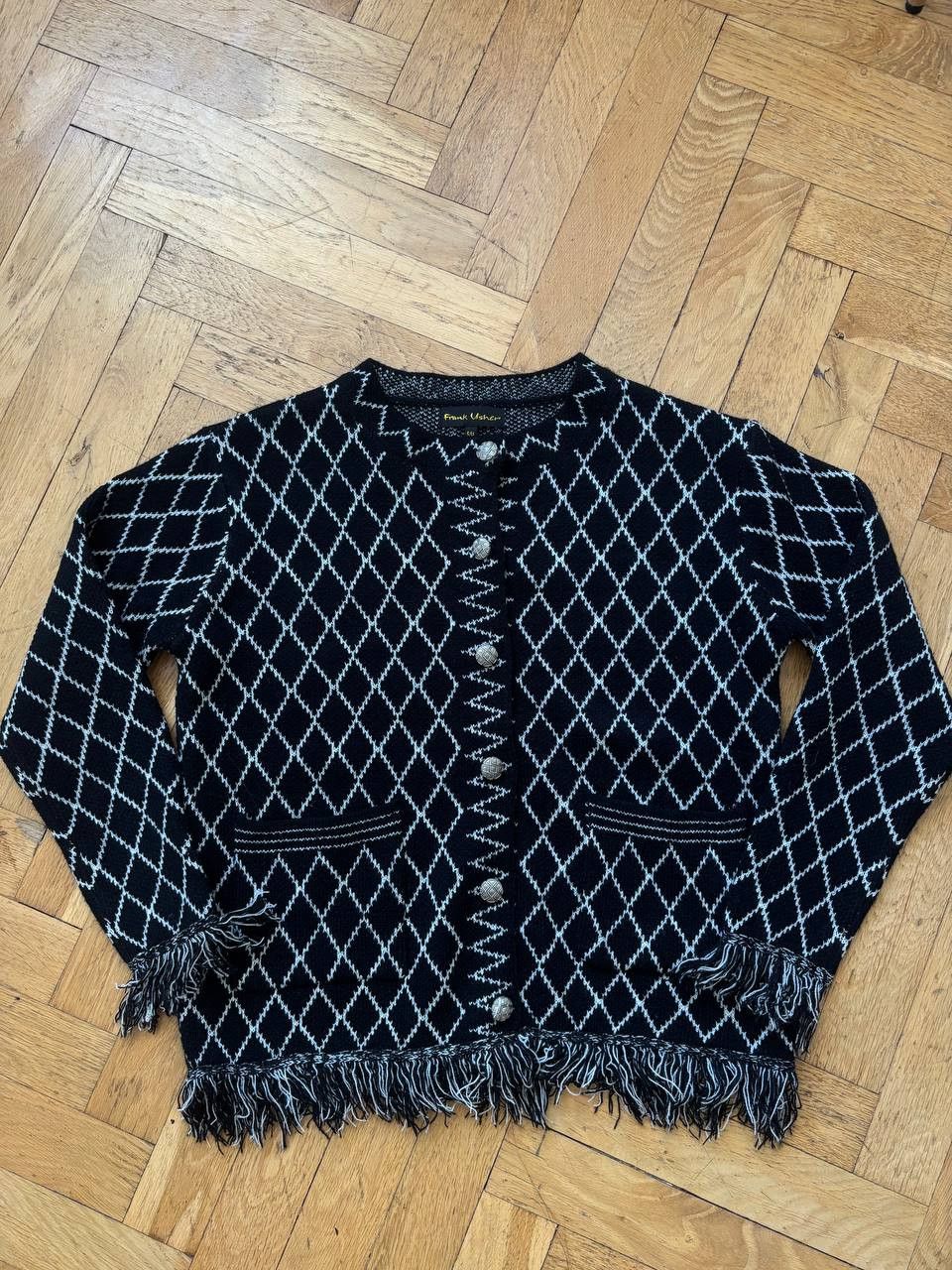 Other Frank Usher womens cardigan wool designer vintage Size S / US 4 / IT 40 - 2 Thumbnail
