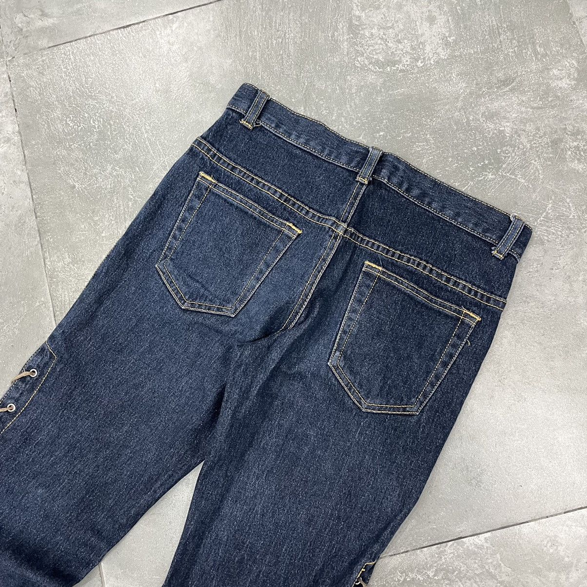 Japanese Brand Livre Claire Laced Up Flared Pants Size US 28 / EU 44 - 6 Thumbnail