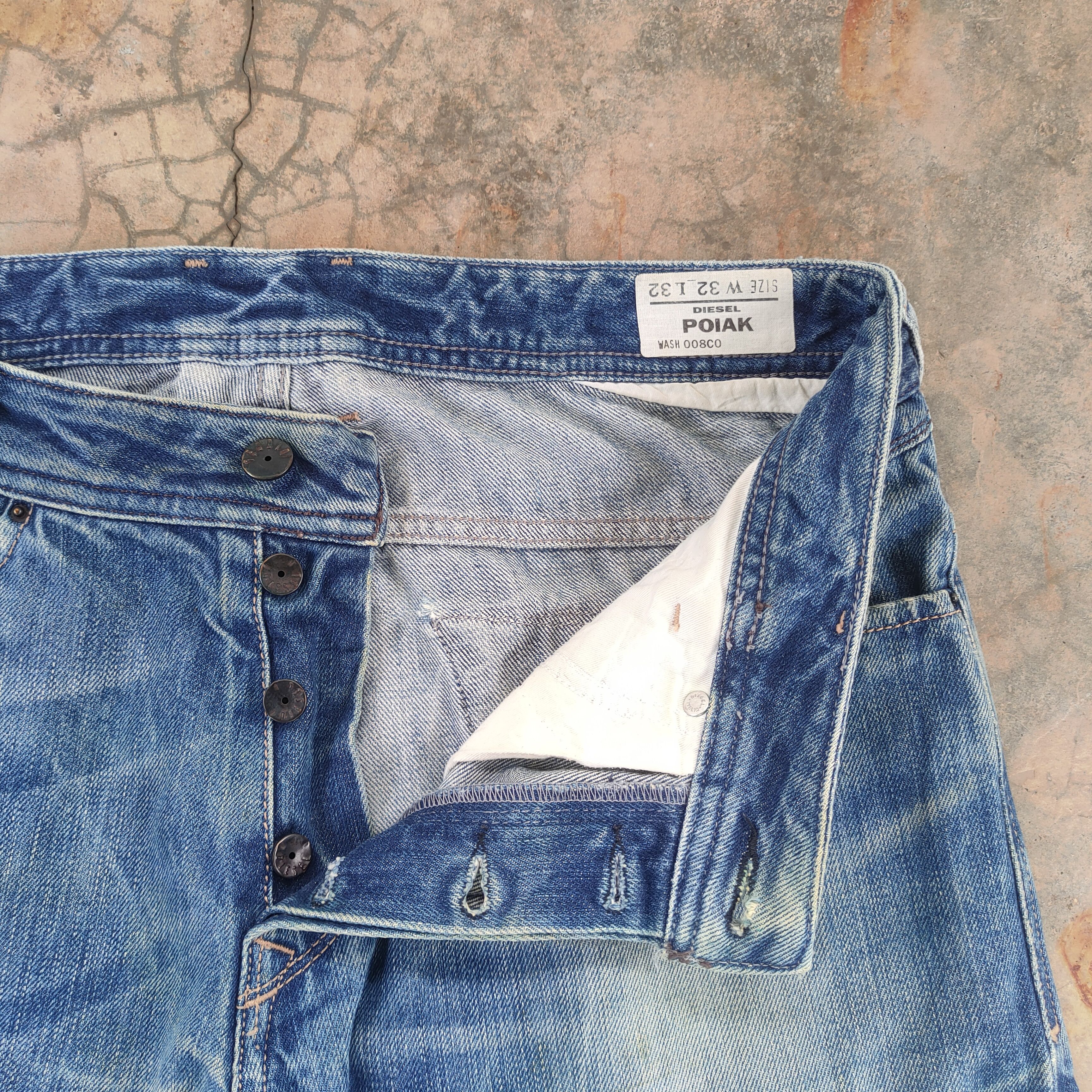 Diesel × Jean W32 VINTAGE DIESEL FADED WASH DISTRESSED JEAN DENIM PANTS Size US 32 / EU 48 - 6 Thumbnail