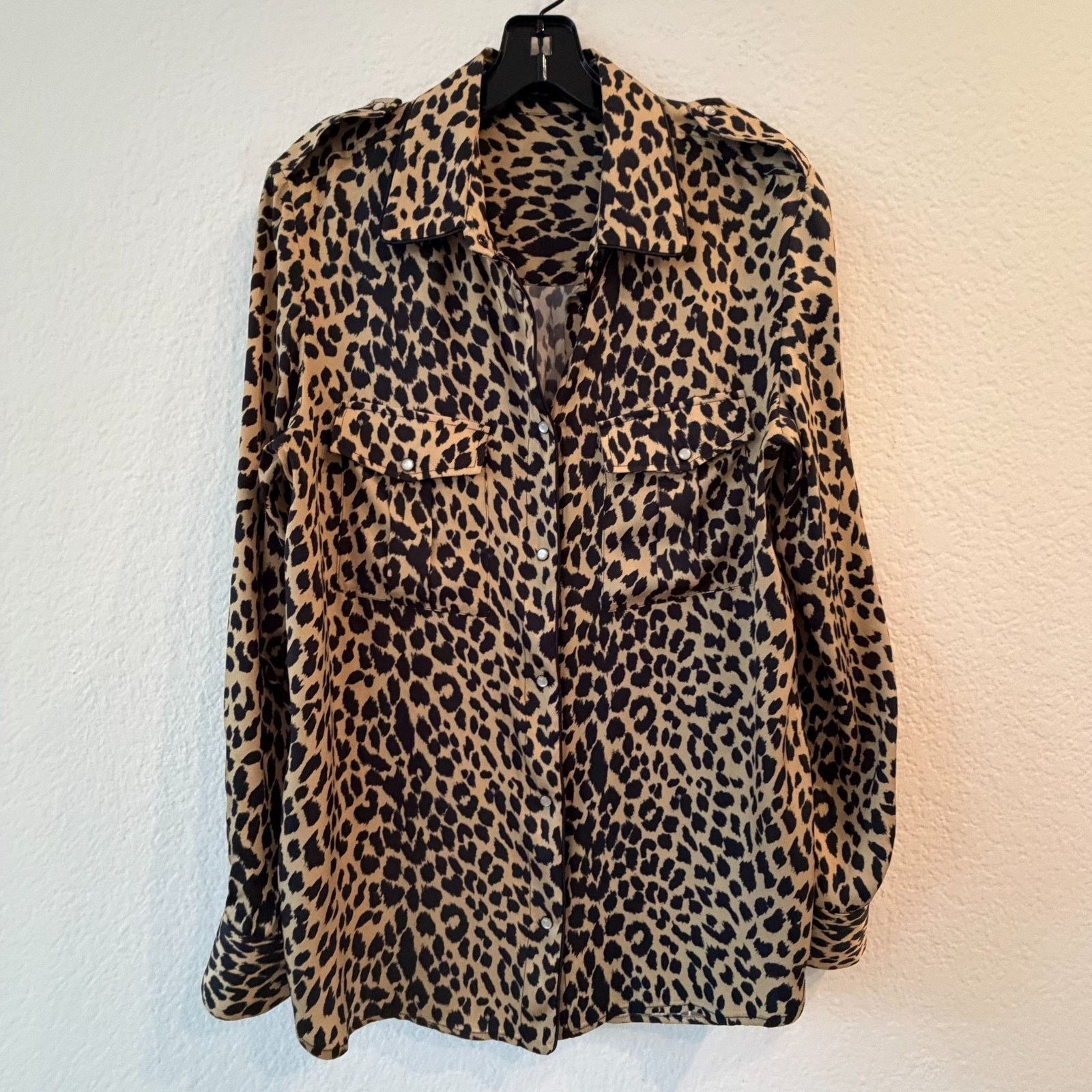 Piazza Sempione Piazza Sempione Silk Leopard Print Shirt Italy IT 48 US 12 Size L / US 10 / IT 46 - 7 Thumbnail