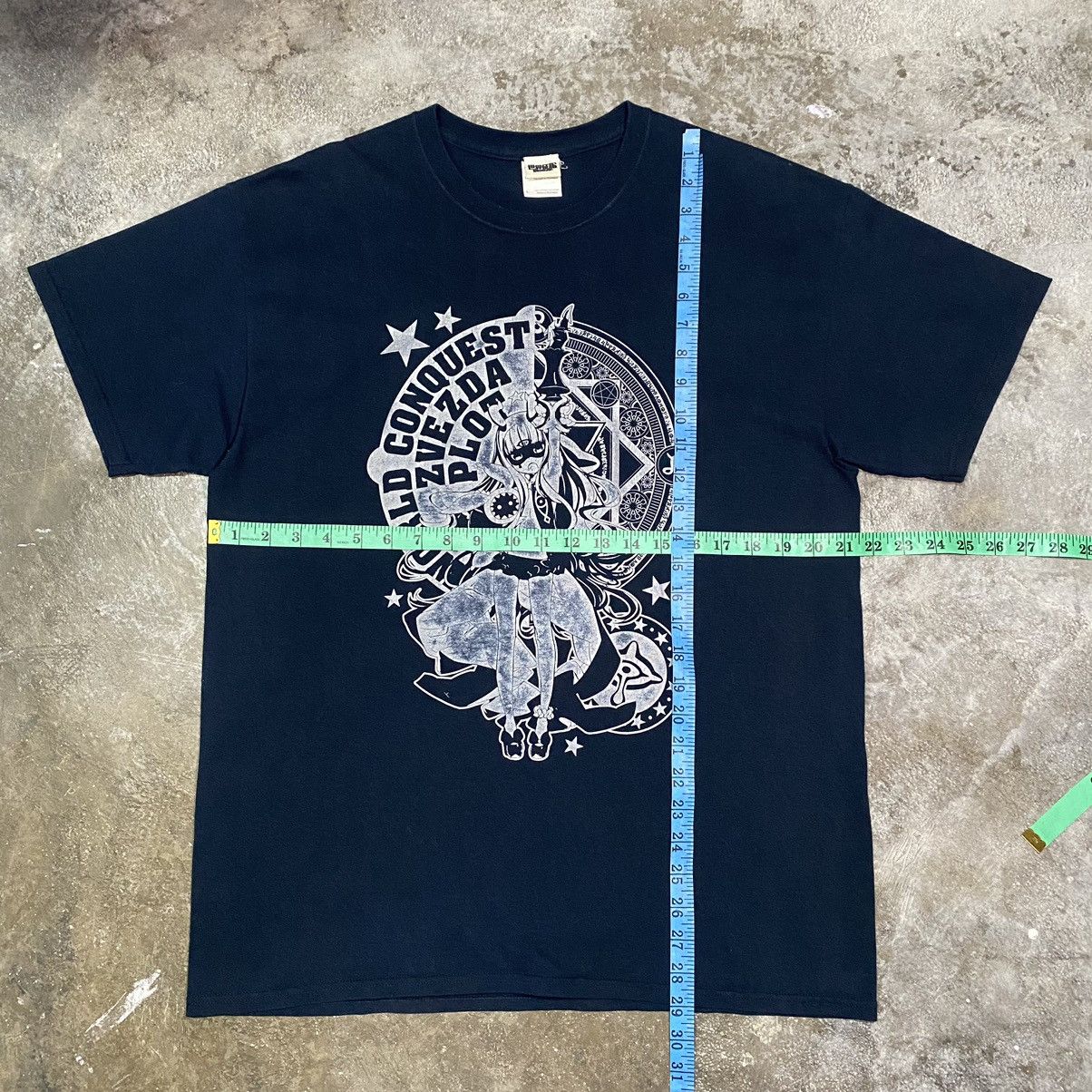 Anime Vintage World Conquest Zvezda Plot Anime T Shirt Size US L / EU 52-54 / 3 - 12 Thumbnail