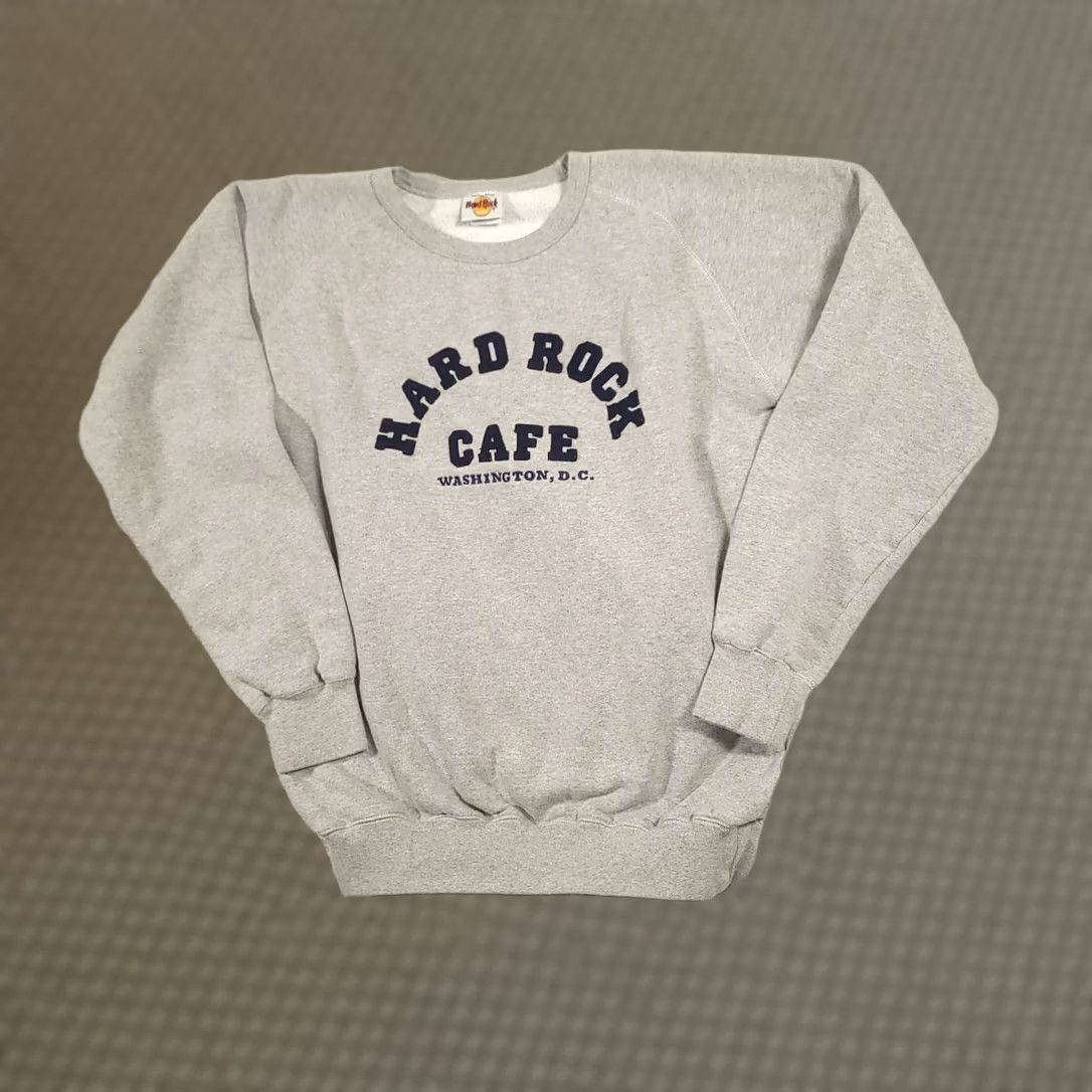 Hard Rock Cafe VINTAGE Hard Rock Cafe Sweatshirt Mens Large Gray Washington D.C. Crewneck Pullover Size US L / EU 52-54 / 3 - 1 Thumbnail