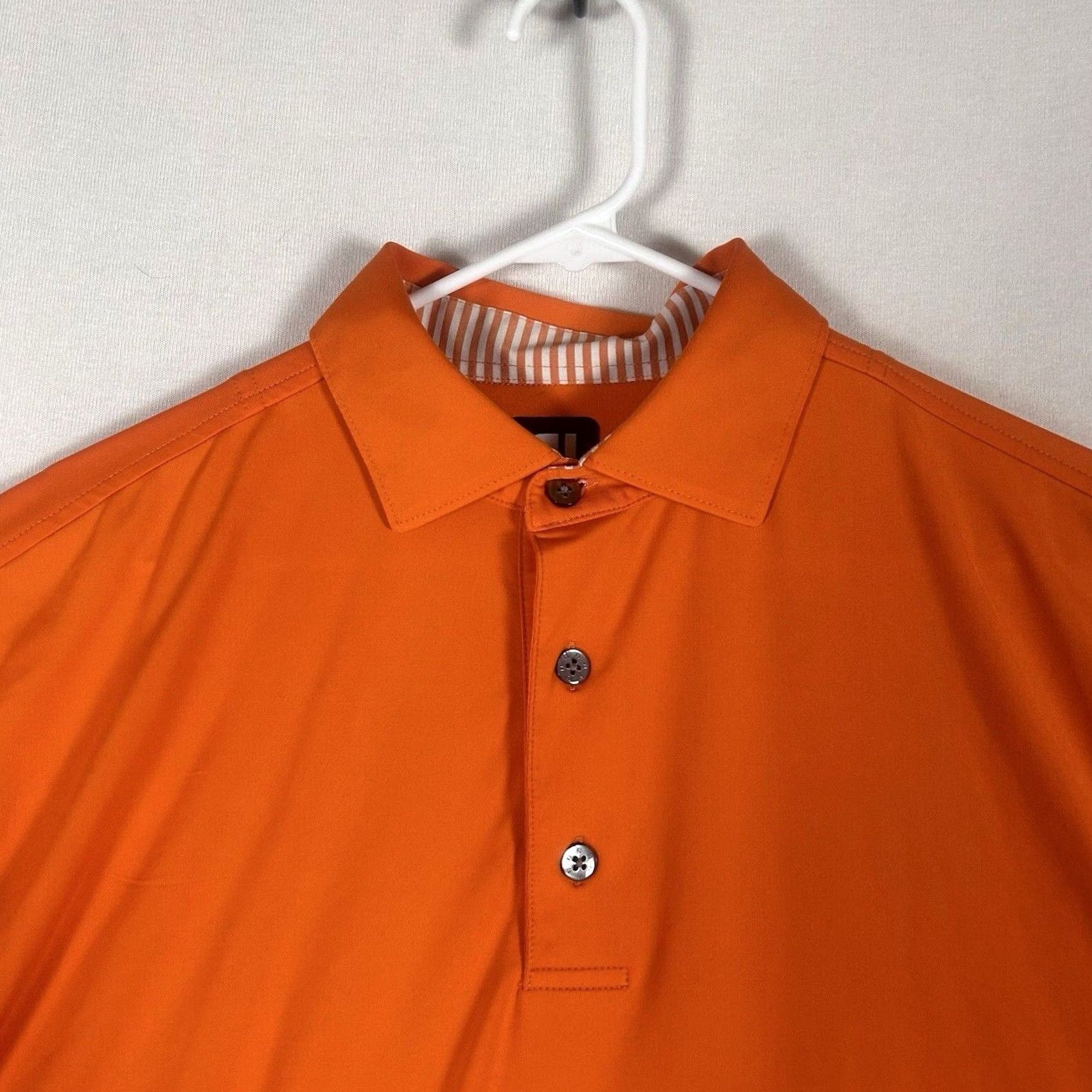 Footjoy FootJoy Polo Shirt Mens Large Short Sleeve Casual Golf Pullover Orange FJ S/S Size US L / EU 52-54 / 3 - 2 Thumbnail