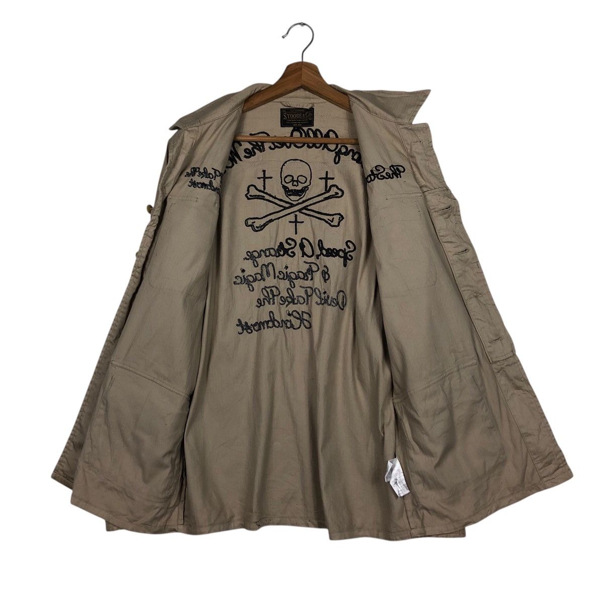 Japanese Brand 📌Vintage Stooge & Co Biker Jacket Big Logo Cafe Racer Size US S / EU 44-46 / 1 - 14 Thumbnail