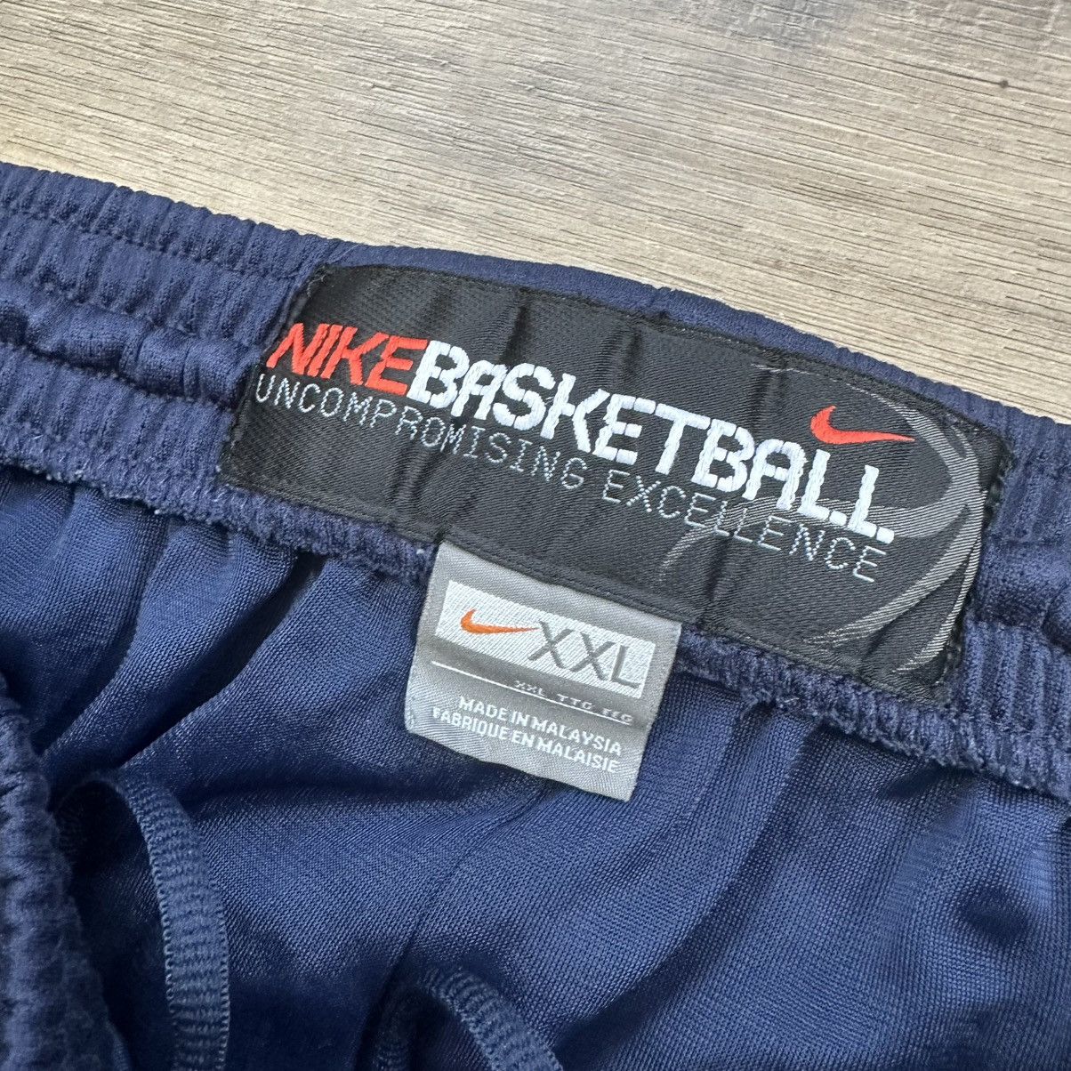 Nike Vintage 2000s Y2K Nike Navy Striped Wide Leg Track Pants Size US 35 - 6 Thumbnail