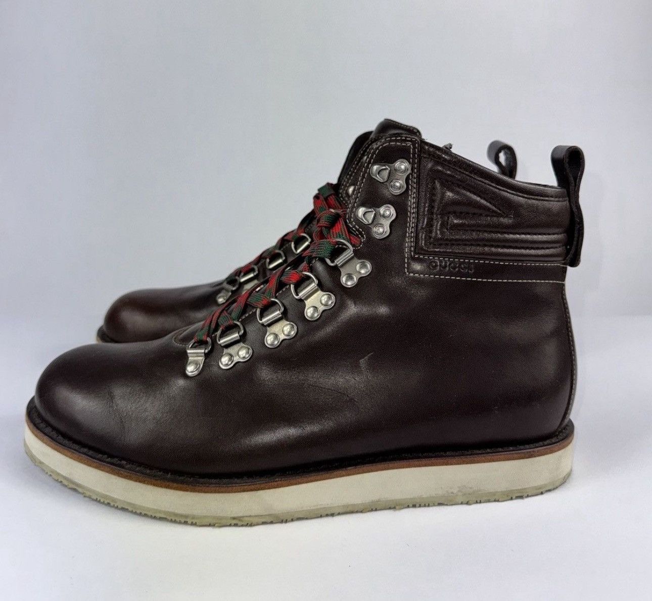 Gucci GUCCI LEATHER HIKING BOOTS Size US 9.5 / EU 42-43 - 3 Thumbnail