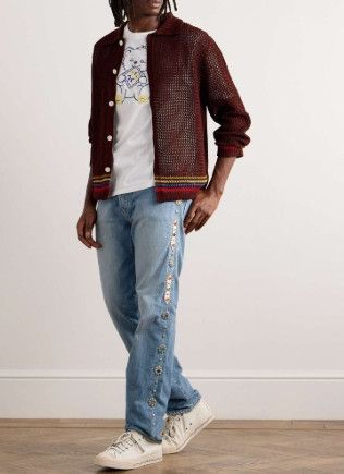 Kapital KAPITAL 14oz denim pants monkey cisco studs remake jeans 32 Size US 32 / EU 48 - 8 Thumbnail
