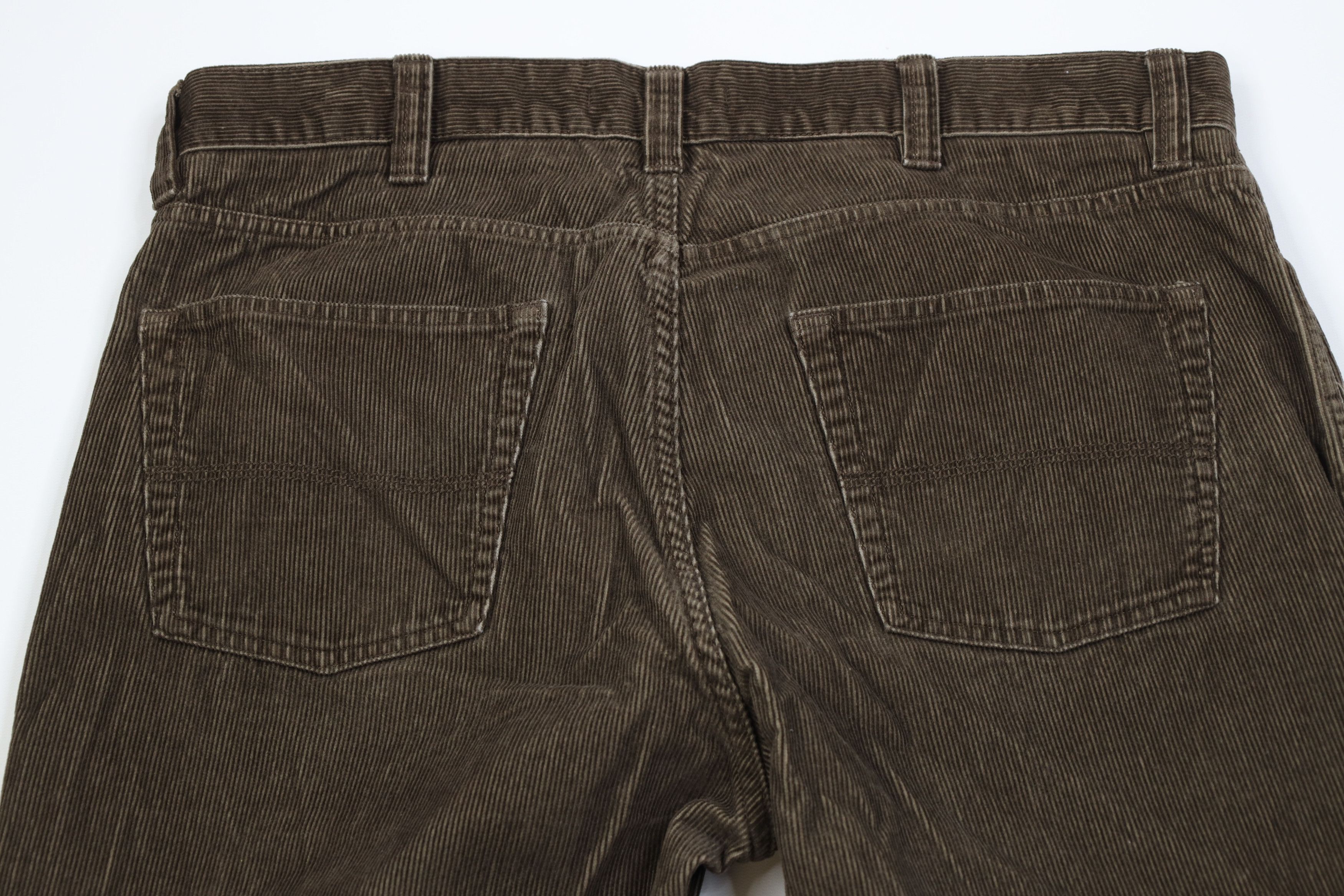 L.L. Bean Vintage LL Bean Wide Leg Corduroy Chino Pants Brown Cotton Size US 36 / EU 52 - 9 Thumbnail