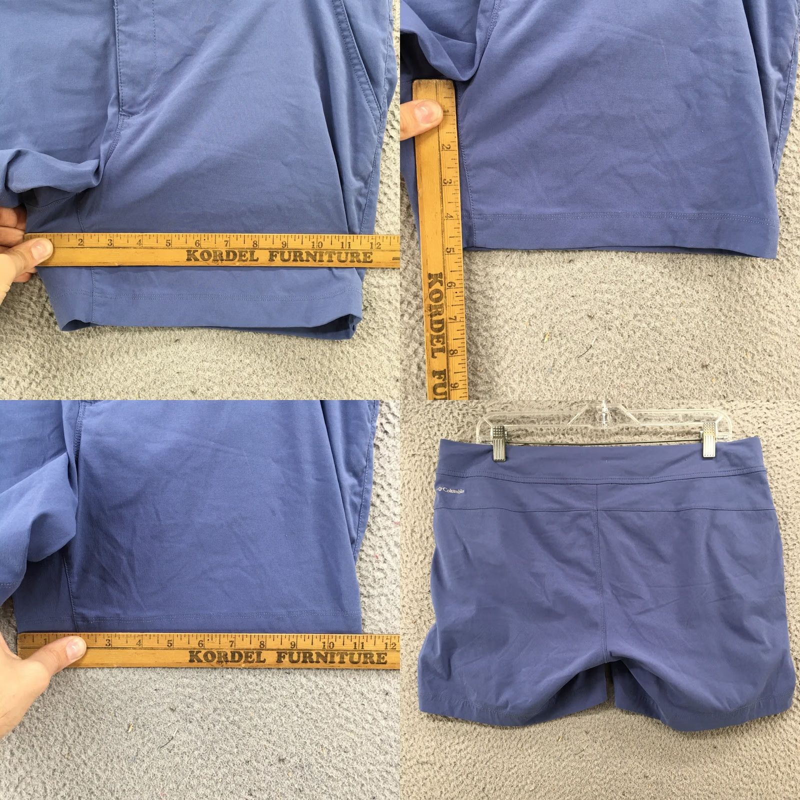 Vintage Columbia Chino Shorts Womens 14 Purple Mid Rise Casual Pockets Zip Shorts Size 36" / US 14 / IT 50 - 8 Thumbnail