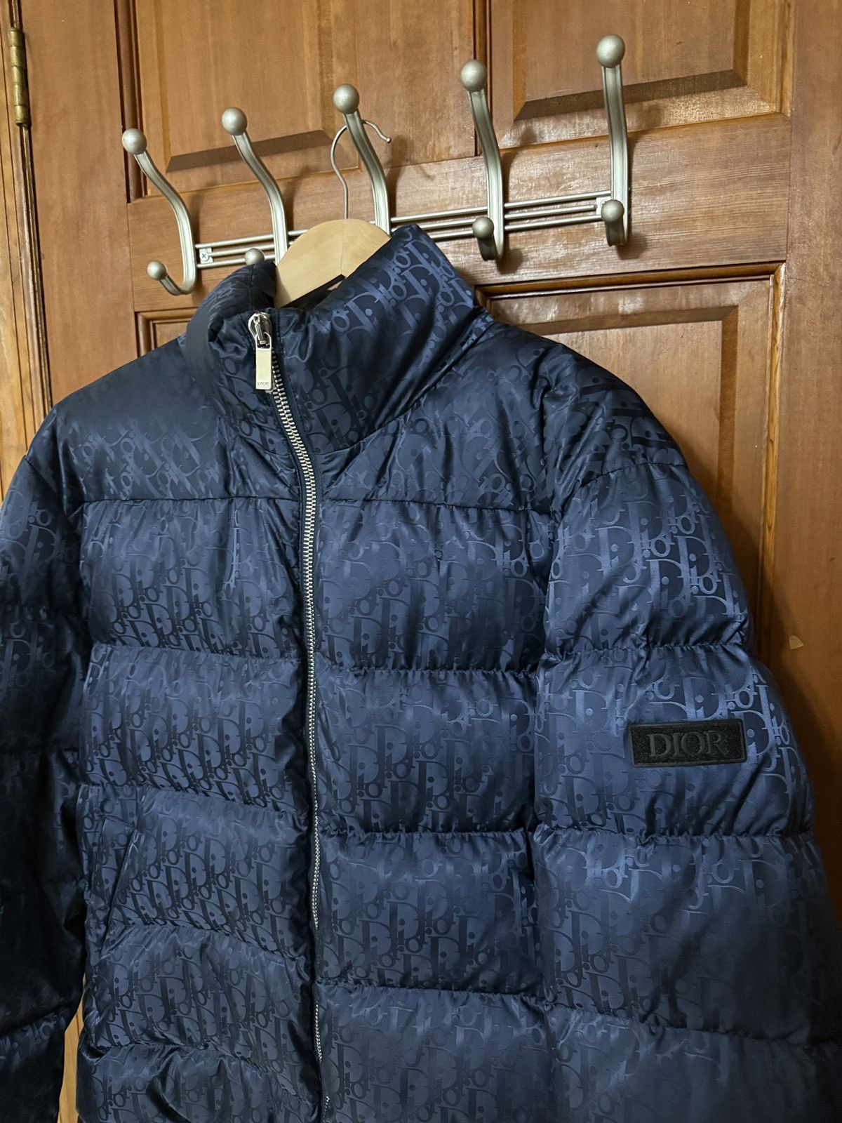 Dior Christian Dior Navy Bubble coat Size US M / EU 48-50 / 2 - 2 Thumbnail