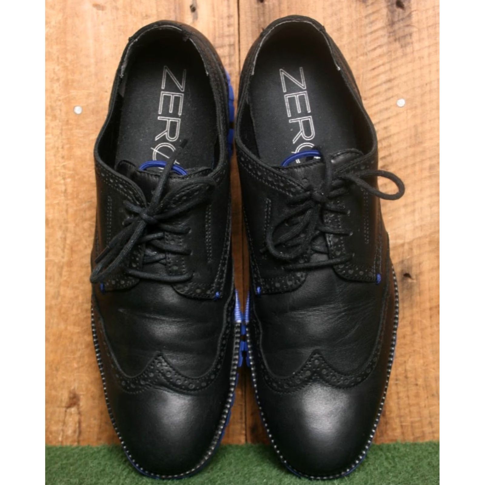 Cole Haan COLE HAAN Zerogrand Black Leather Wingtip Oxfords Lace Up Sz. 12M Men Dress Oxford Size US 12 / EU 45 - 4 Thumbnail