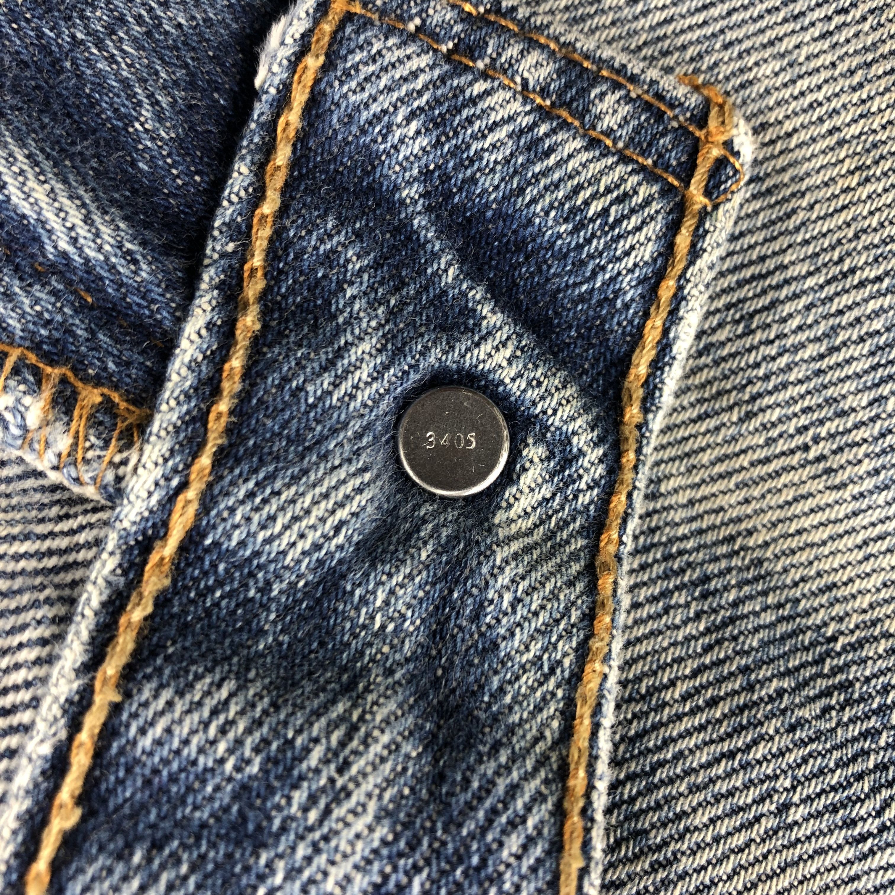 Levi's Vintage Distress Light Wash Levis 505 Jeans-J1252 Size US 35 - 10 Thumbnail