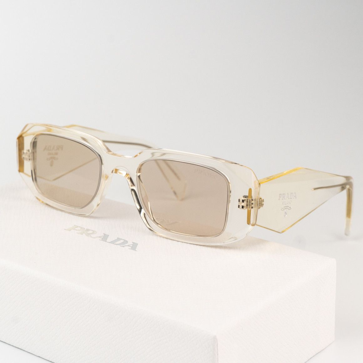 Prada NEW Prada PR17WS 19X30N Rectangle Unisex Sunglasses Size ONE SIZE - 3 Thumbnail