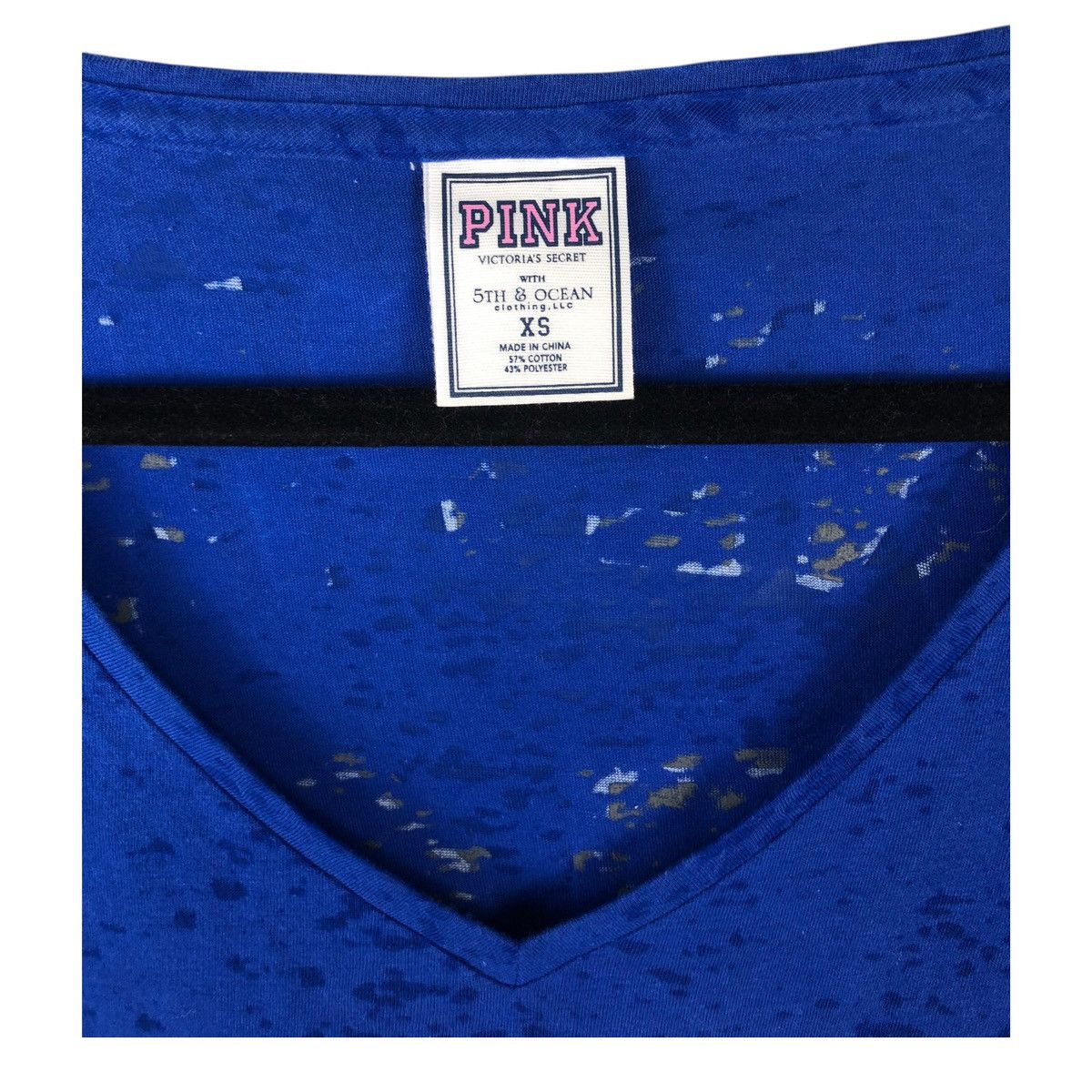 Victoria's Secret VS PINK LA Dodgers Oversized Crop T-Shirt White Glitter Logo Size XS / US 0-2 / IT 36-38 - 8 Thumbnail