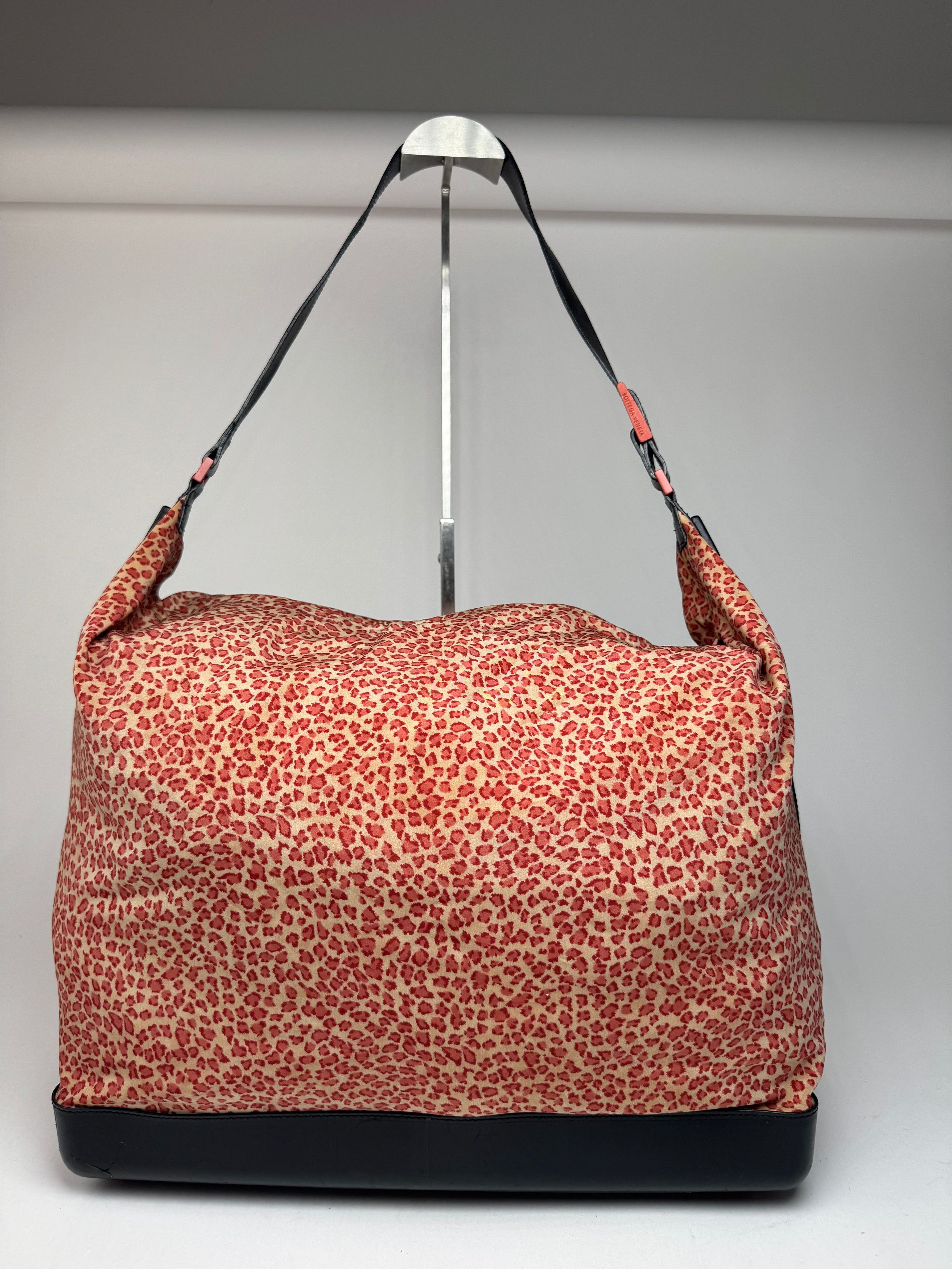 Bottega Veneta Vintage Canvas Leopard Duffel Bag Orange beige Size ONE SIZE - 1 Thumbnail