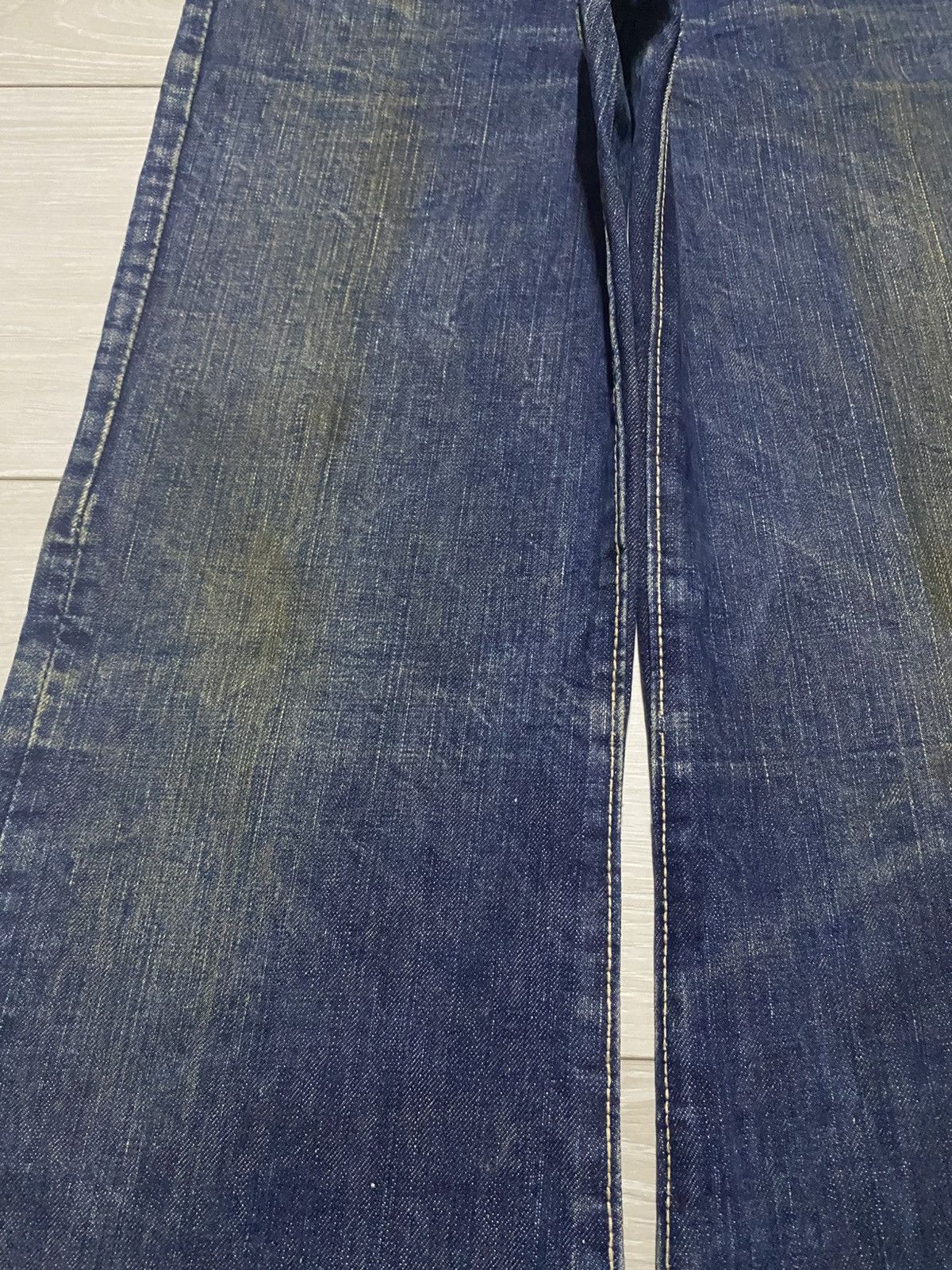 Edwin True Vintage Edwin USA Mud Wash Grunge Flare Jeans Size US 27 - 7 Thumbnail