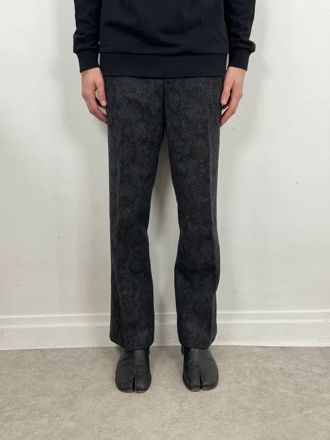 Dries Van Noten Dries Van Noten Black Wool Leopard Pants Size US 30 / EU 46 - 2 Thumbnail