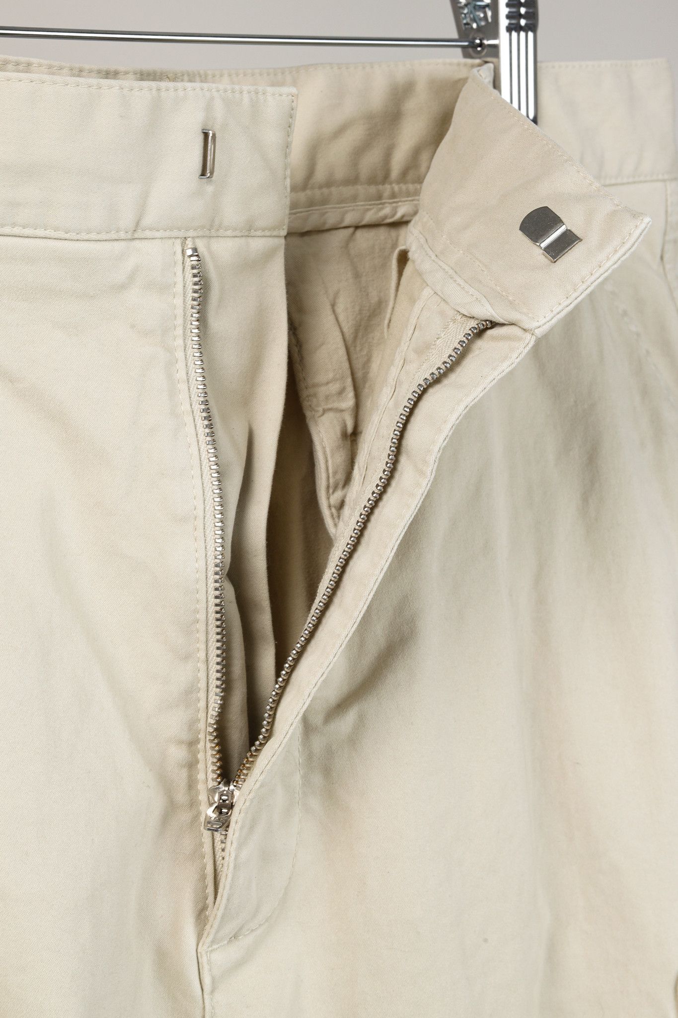 Moncler Moncler Light Beige Wide-Leg Stretch-Cotton Cargo Trousers Size US 34 / EU 50 - 10 Thumbnail