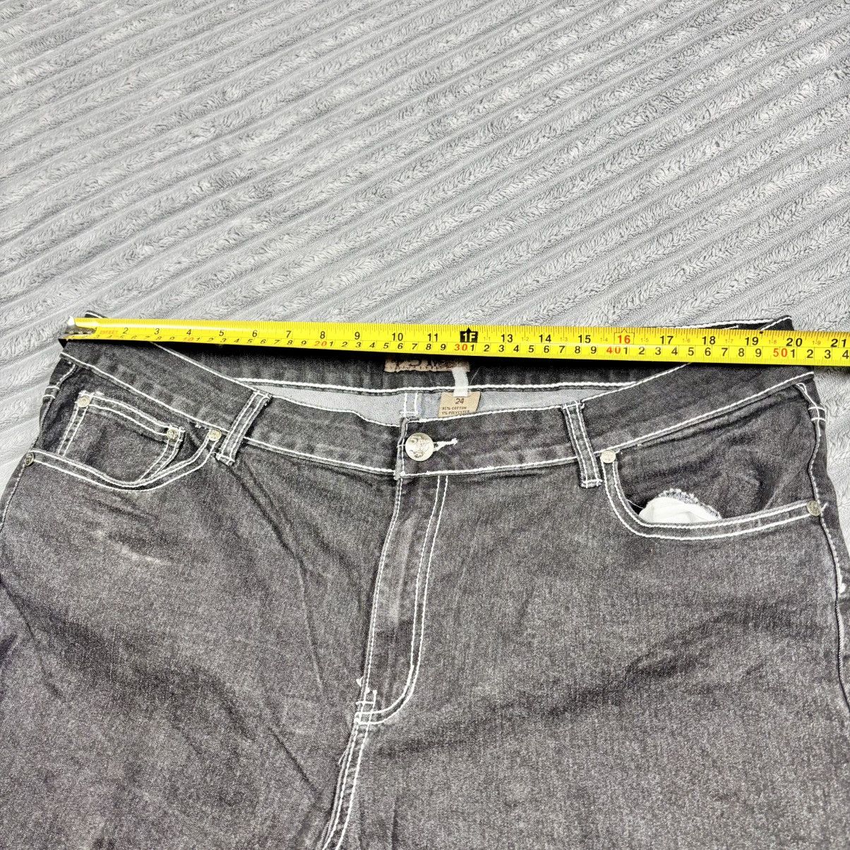 Other Five Jungle & Co Jeans sz 24 Embroidered Black Straight Size US 26 / EU 42 - 5 Thumbnail