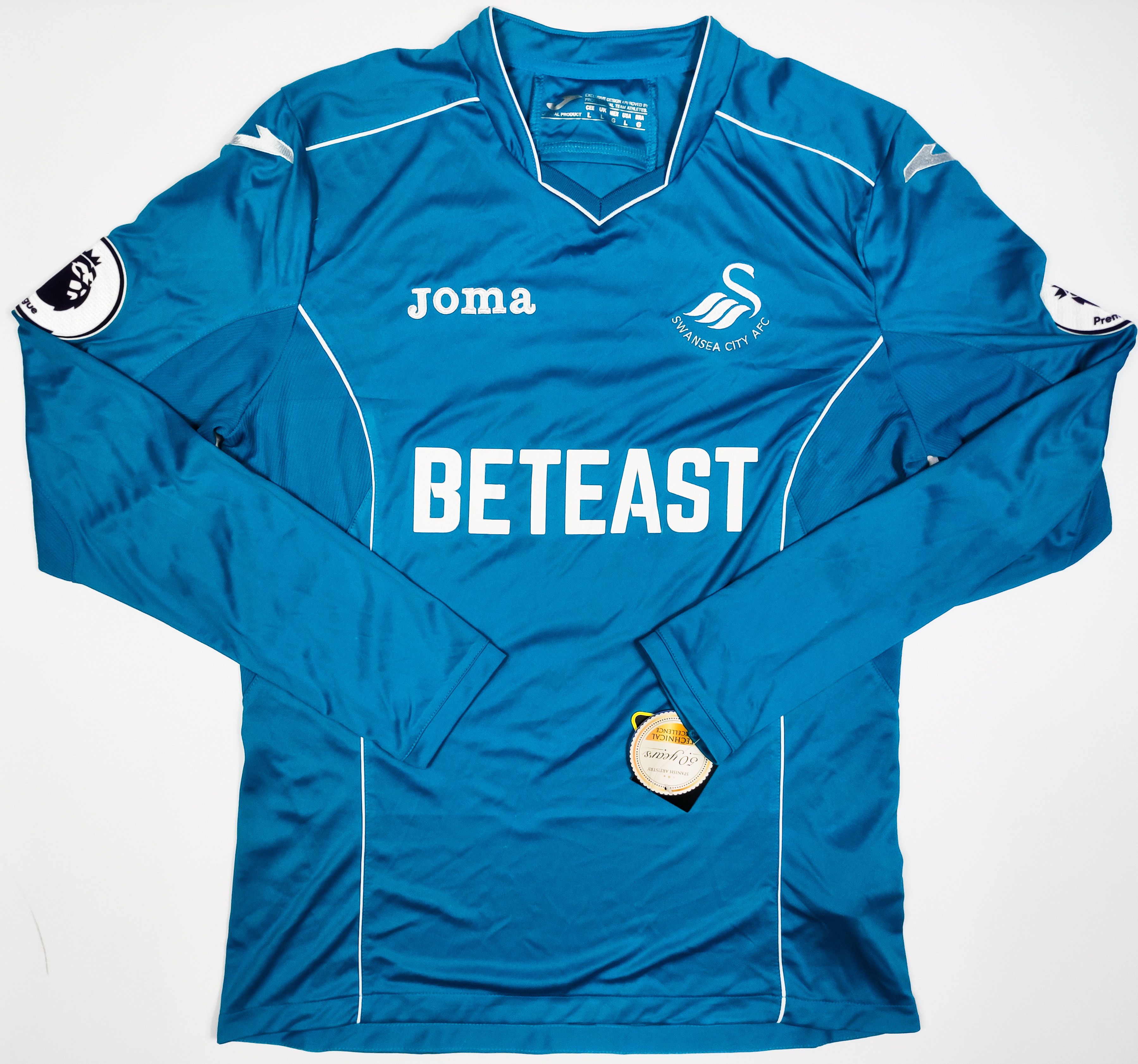 Joma BNWT Fabianski #1 Swansea 2016 2017 Joma Goalkeeper Shirt Size US L / EU 52-54 / 3 - 2 Thumbnail