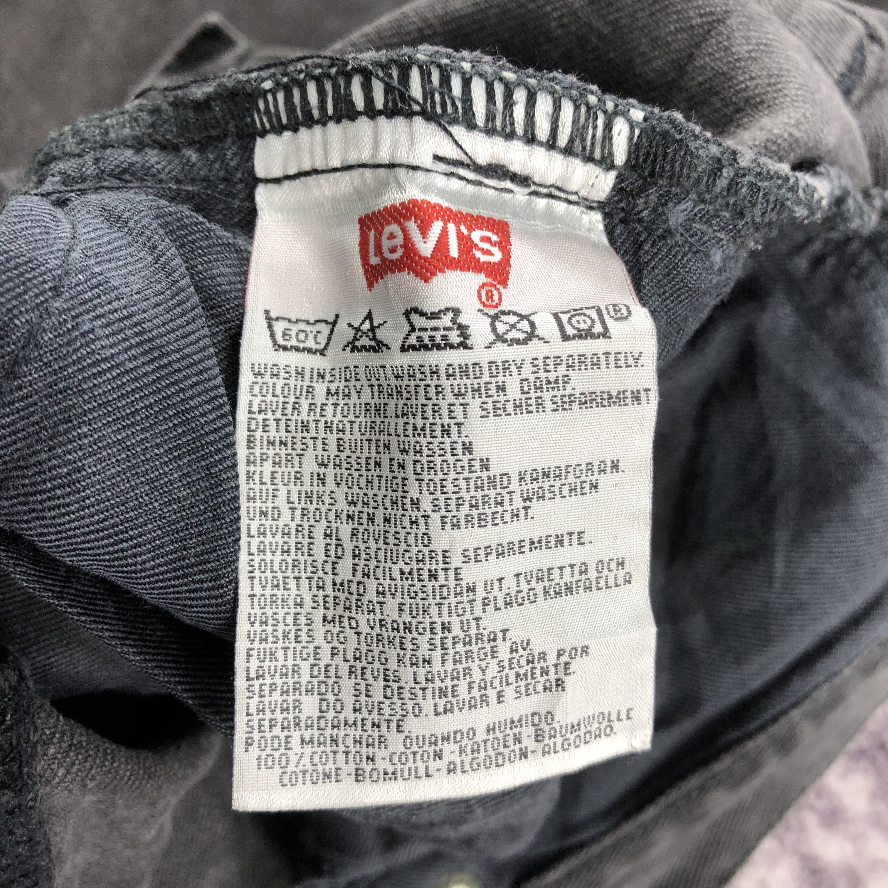 Levi's 90s Vintage Faded Black Levis 501 Jeans-JM2241 Size US 36 / EU 52 - 11 Thumbnail