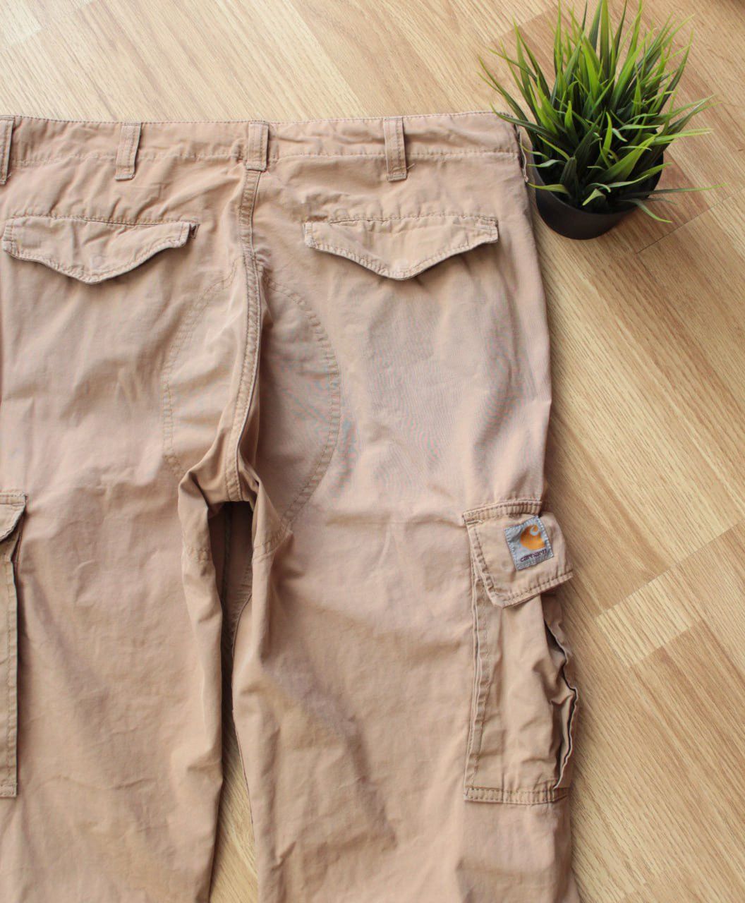 Carhartt 🔥 CARHARTT WIP Cargo Dude Pants Y2K Aviator Denim Pockets Size US 33 - 2 Thumbnail