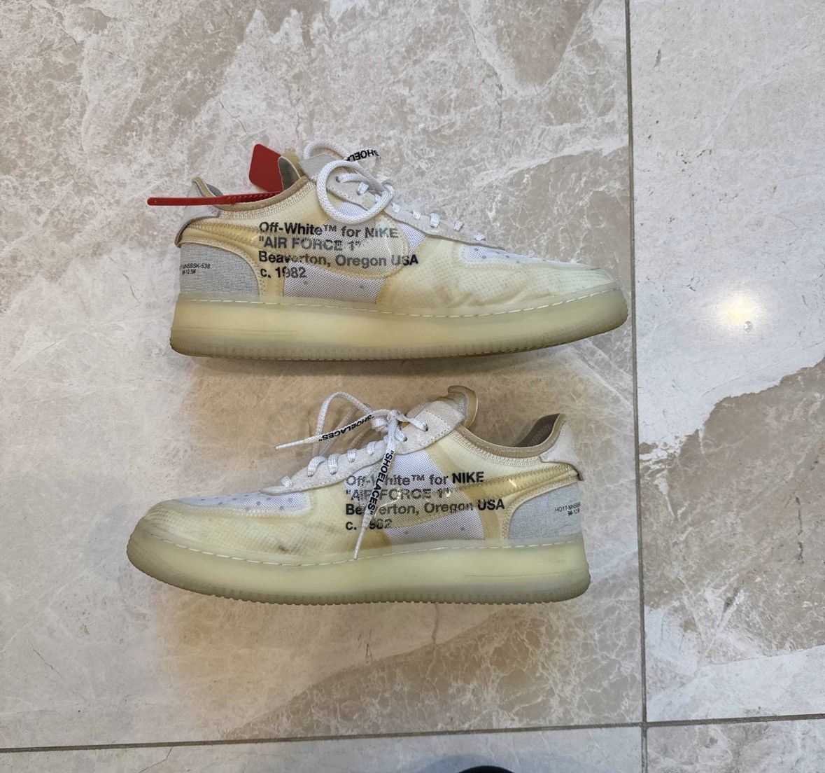 Nike × Off-White Off White x Nike Air Force 1 Low 'The Ten' Size US 12 / EU 45 - 8 Thumbnail