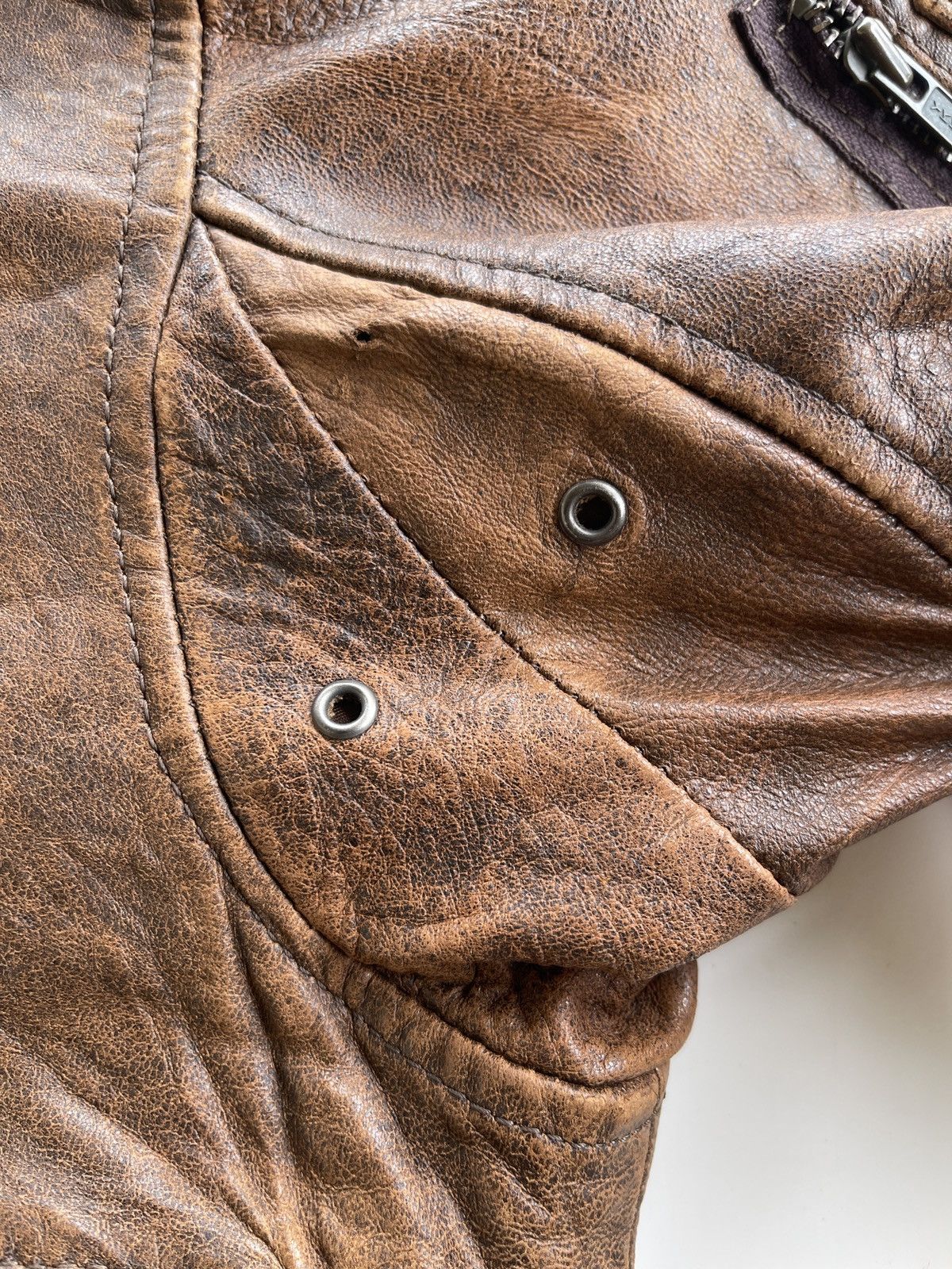 Japanese Brand Sub Urban Sheepskin Leather Jacket Size US L / EU 52-54 / 3 - 22 Thumbnail