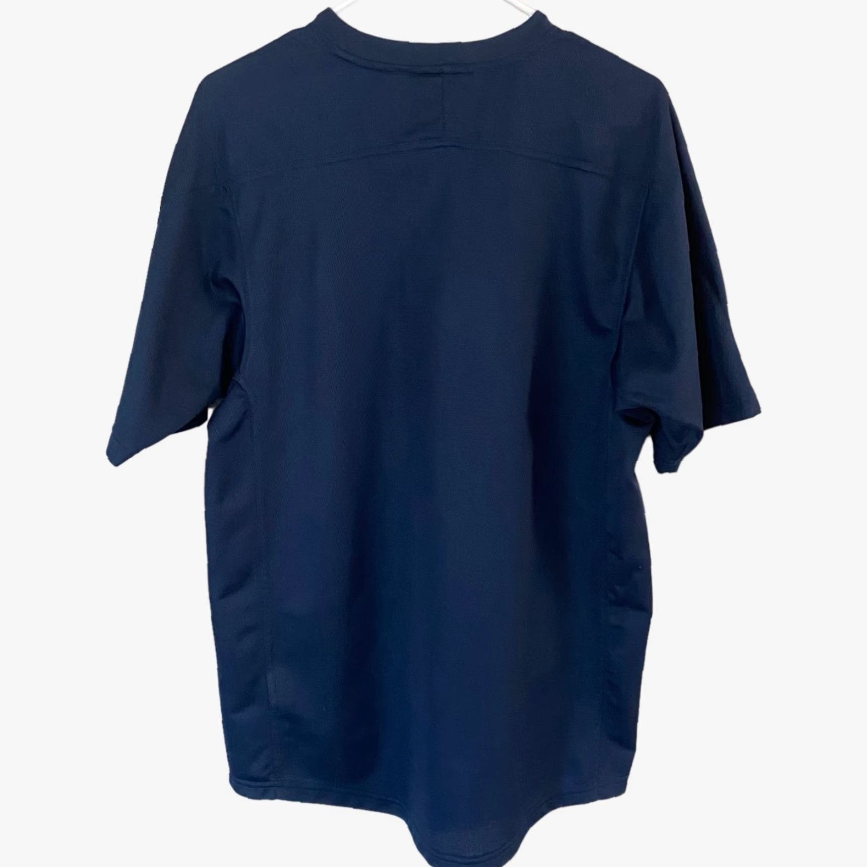 Nike VINTAGE Nike Y2 Embroidered Swoosh Performance Shirt Navy Blue Athletic Mens Medium M Size US M / EU 48-50 / 2 - 3 Thumbnail