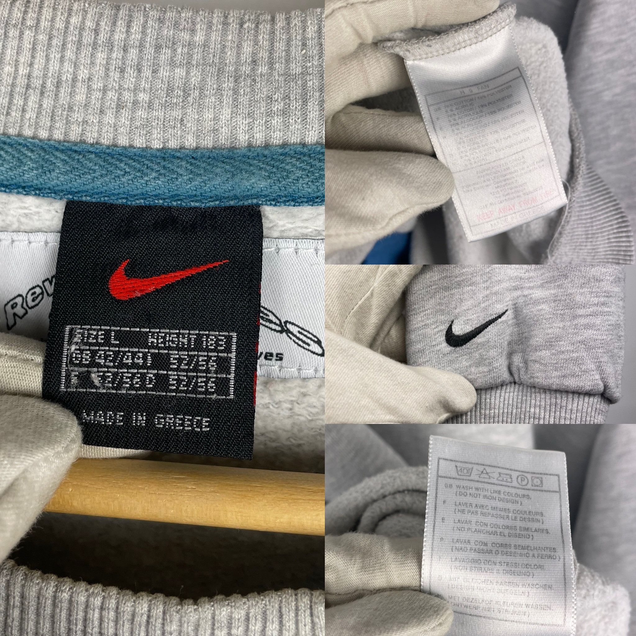 Nike Nike Custom (Skeleton) Vintage Sweatshirt Size US XL / EU 56 / 4 - 6 Thumbnail