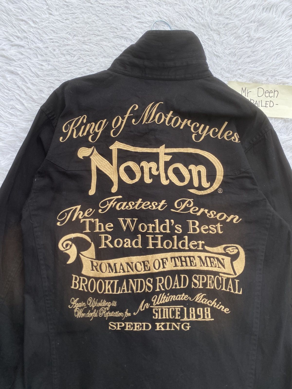Rare Vintage Norton Longsleeve Buttons Shirt
