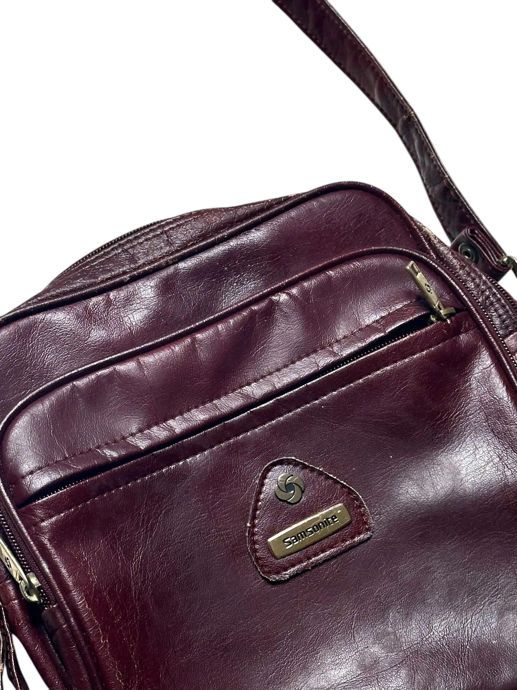 Samsonite Korean Samsonite vintage leather box military bag Size ONE SIZE - 8 Thumbnail