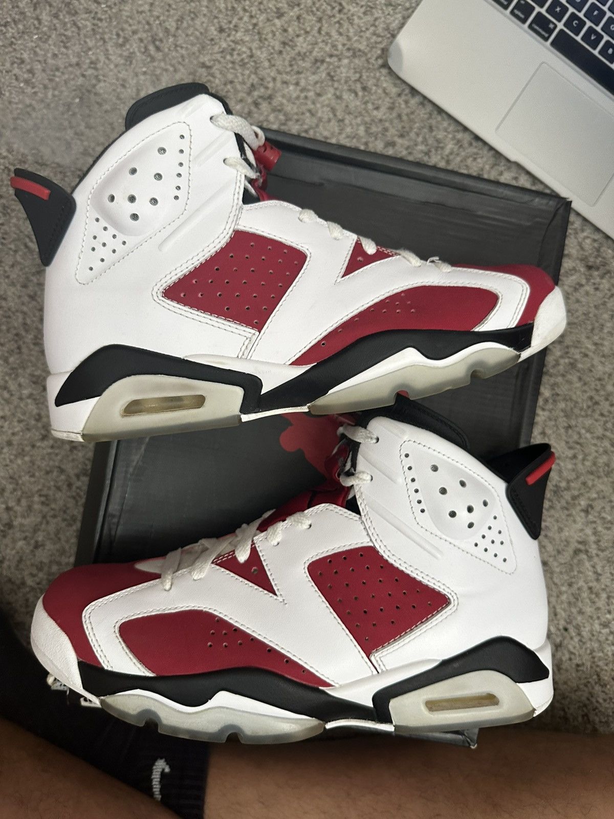 Jordan Brand Air jordan 6 carmine - size 8 Size US 8 / EU 41 - 2 Thumbnail