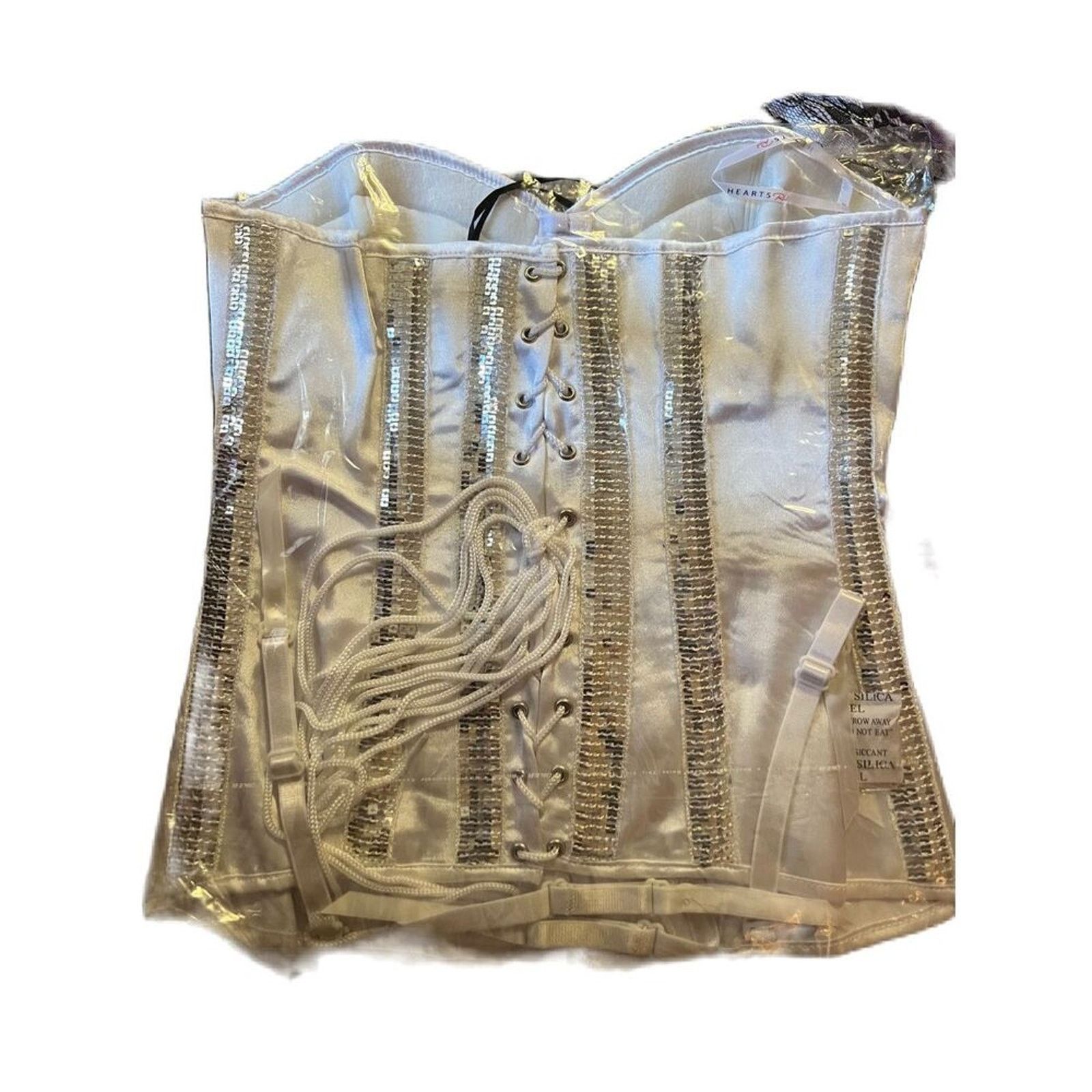 Vintage Silver corset Size 30" / US 8 / IT 44 - 3 Thumbnail