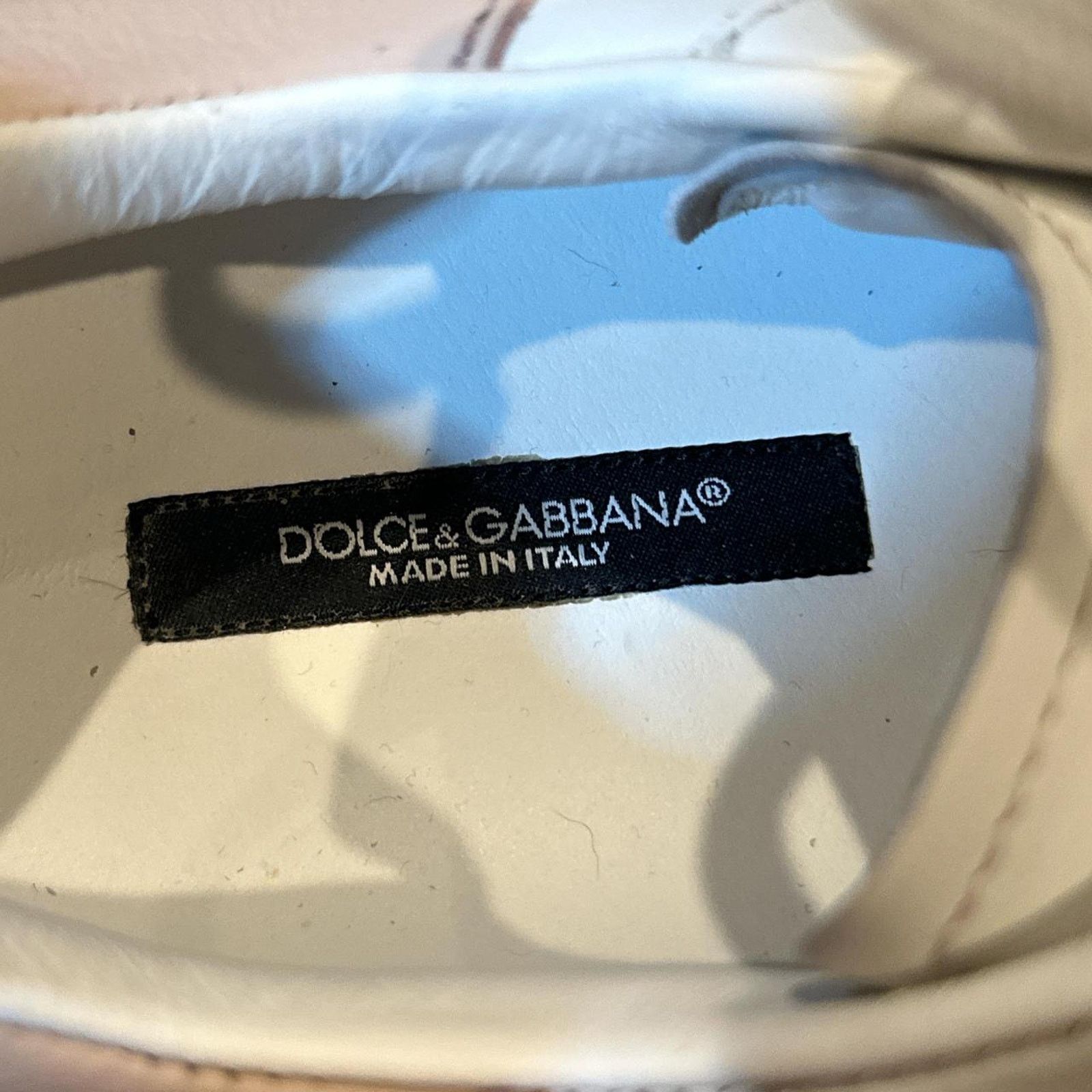 Dolce & Gabbana Dolce & Gabbana Daymaster White & Pink Designer Sneakers Size US 10 / EU 43 - 6 Thumbnail