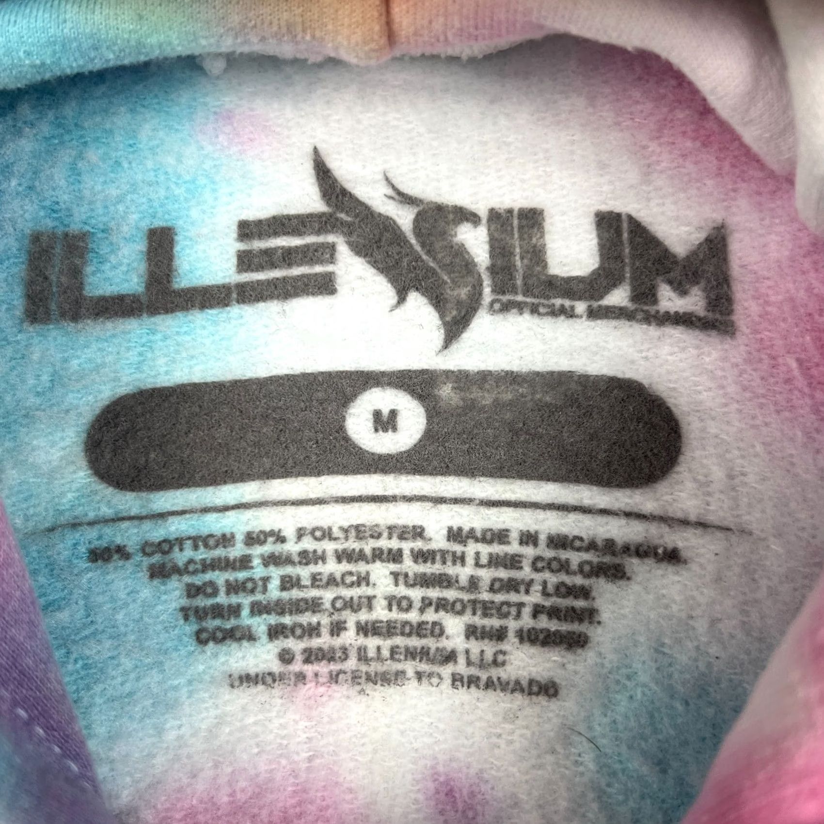 Vintage ILLENIUM Tour Concert EDM Music Merch Hoodie Sweatshirt Tie Dye Medium Size US M / EU 48-50 / 2 - 3 Thumbnail