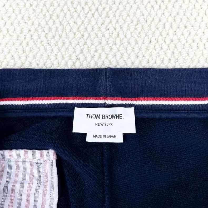 Thom Browne Thom Browne size2 Blue knit sports trousers Size US 27 - 3 Thumbnail