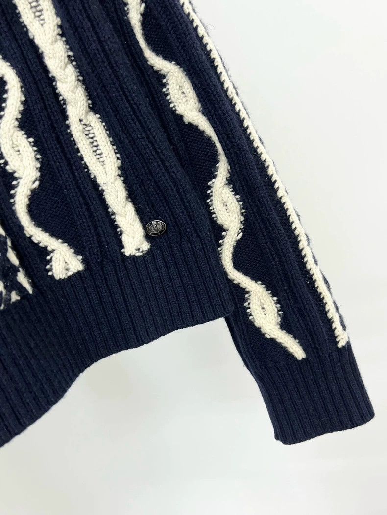Chanel Chanel German Hamburg series turtleneck striped sweater Size M / US 6-8 / IT 42-44 - 3 Thumbnail