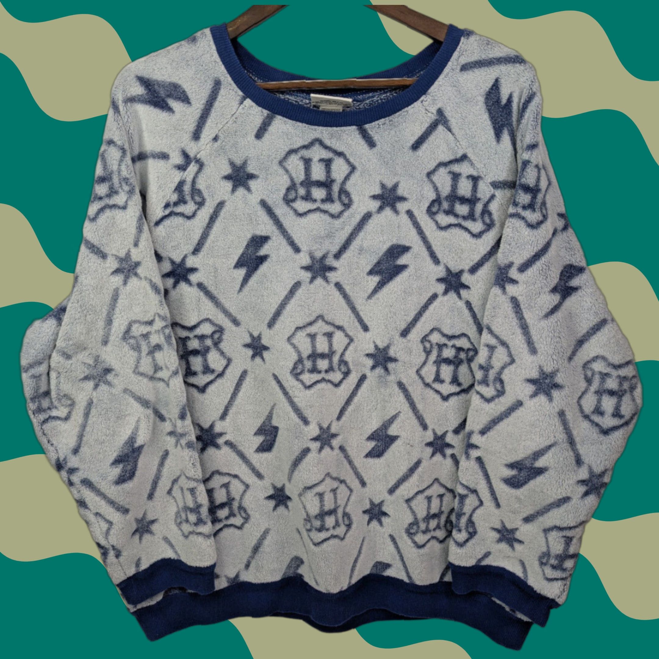 Vintage VINTAGE Wizarding World Of Harry Potter Womens Blue Soft Sweater Top Size 2XL Size XXL / US 16-18 / IT 52-54 - 1 Thumbnail
