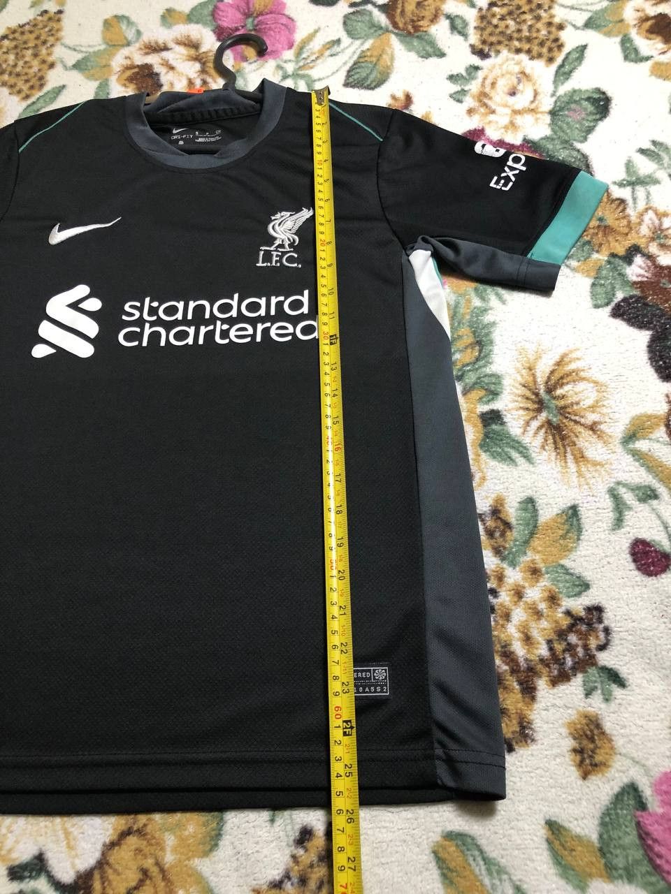 Nike LIVERPOOL AWAY FOOTBALL SHIRT NIKE #4 Size US S / EU 44-46 / 1 - 8 Thumbnail