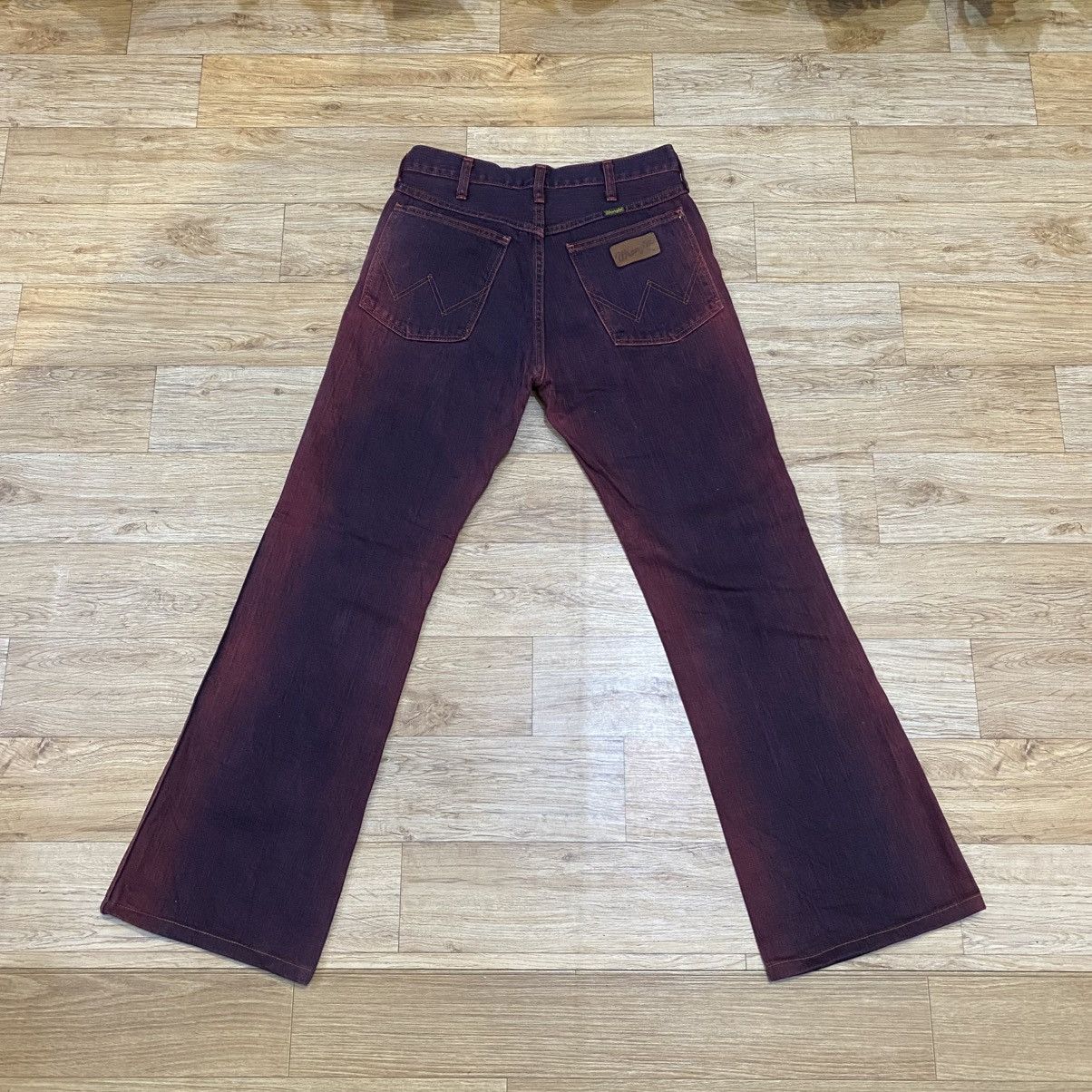 Wrangler 2000s Vintage Wrangler Purpel Flared Denim Pants Size US 30 / EU 46 - 1 Thumbnail