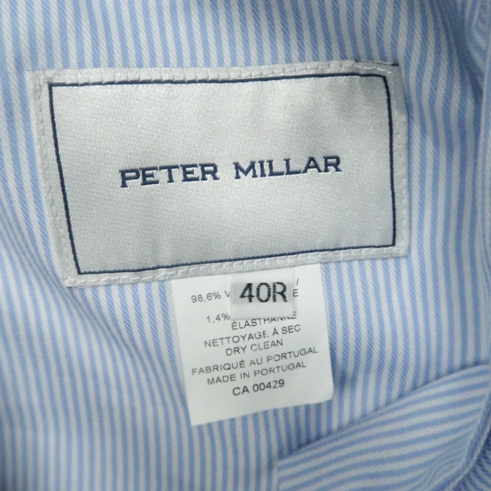 Peter Millar Peter Millar Pants Men 40x30 Gray Wool Chino Trousers Flat Front Casual Business 40 In Belt Loops Slashing Pockets Stretch Mens Size US 40 / EU 56 - 4 Thumbnail