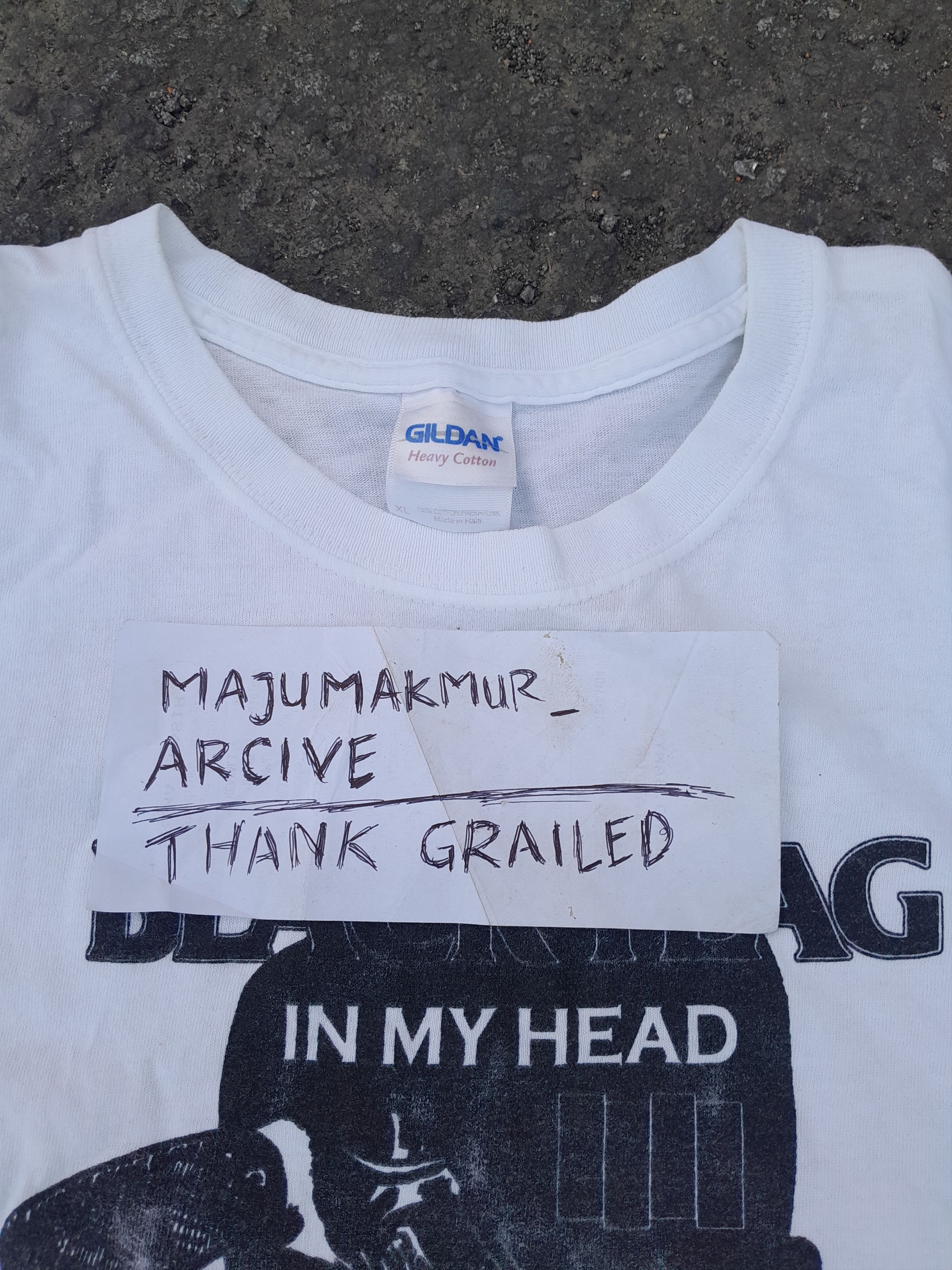 Black Flag Vintage 00s Black Flag In My Head raptee style Size US XL / EU 56 / 4 - 7 Thumbnail