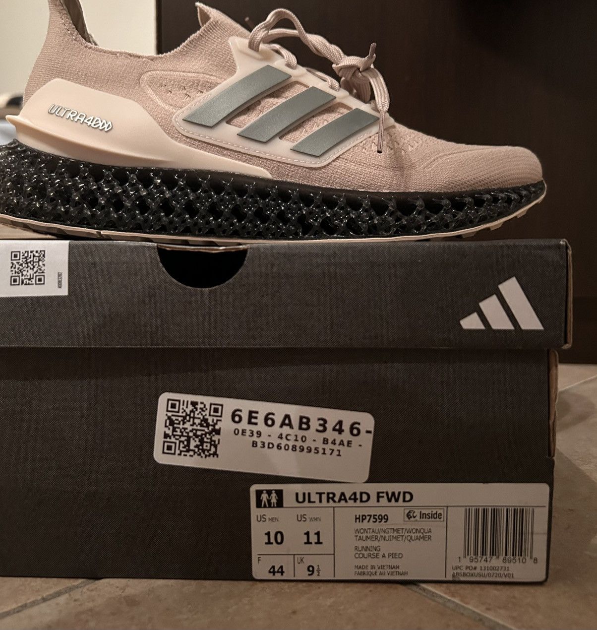 Adidas Adidas ultra 4DFWD Wonder Taupe Size US 10 / EU 43 - 5 Thumbnail