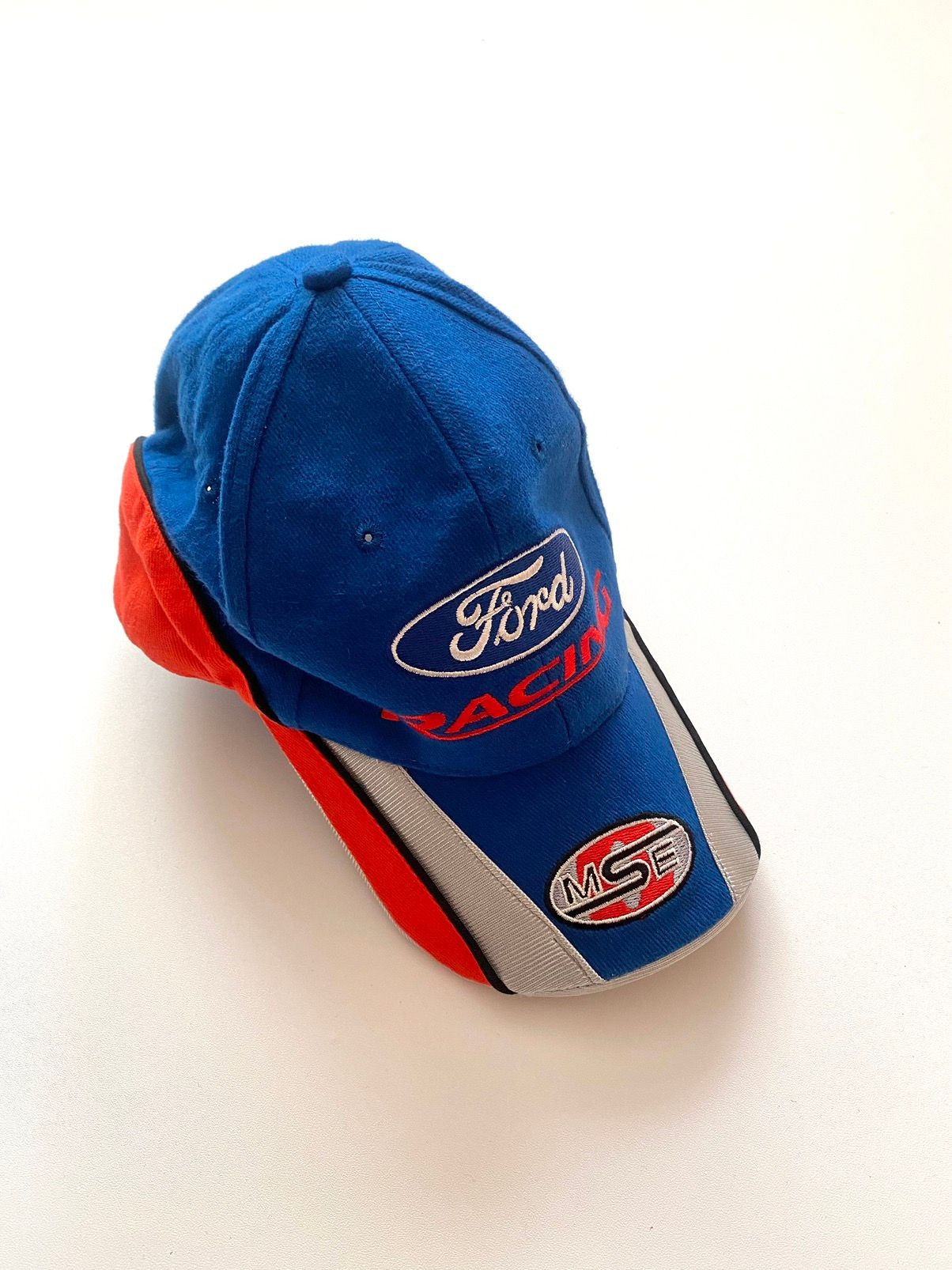 Pre-owned Ford X Vintage Y2k Ford Mustang Gmc Wrs Mse Racing Cap Japan Style In Blue