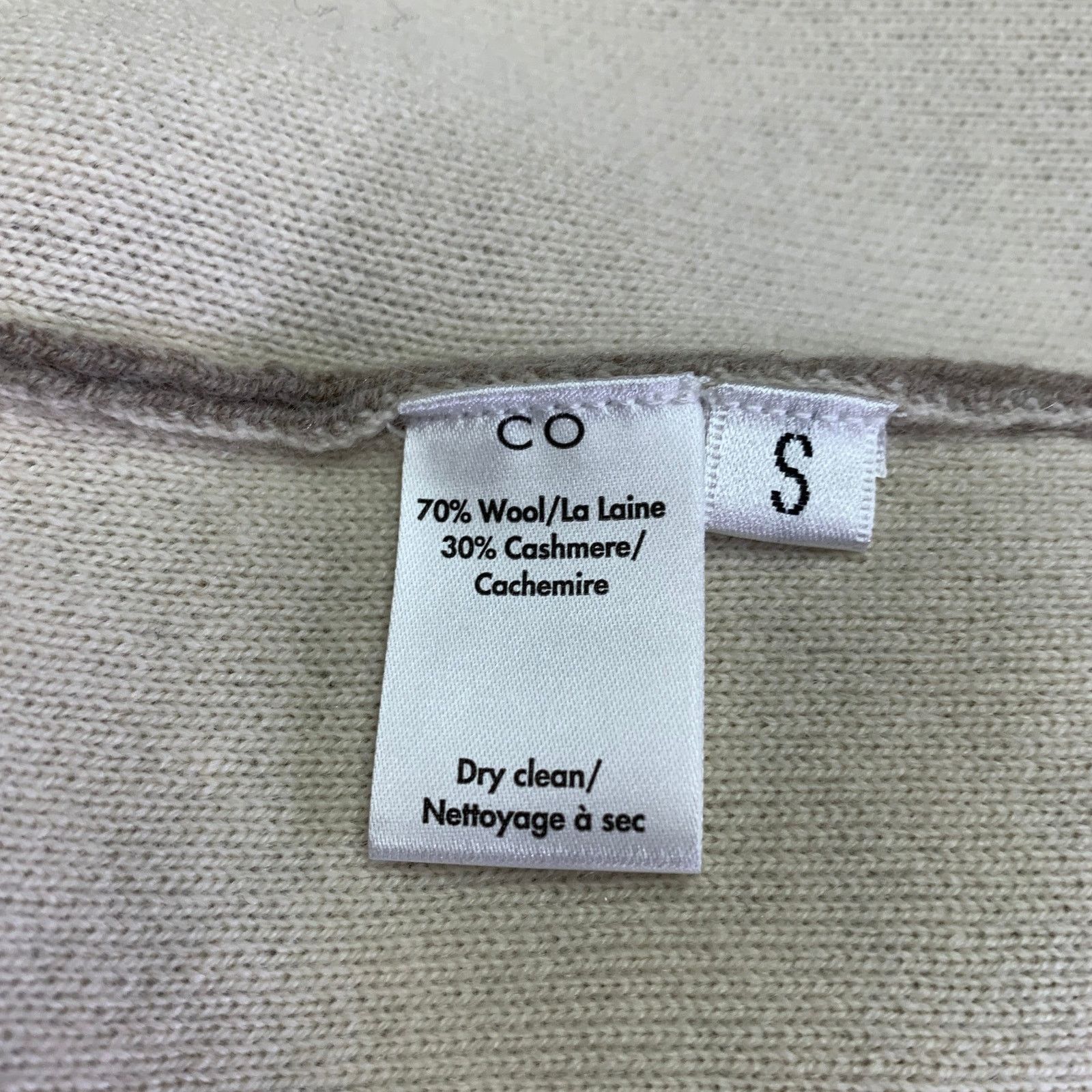 CO CO SS20 Size S Beige Taupe Wool Blend Raglan Cardigan Size S / US 4 / IT 40 - 5 Thumbnail