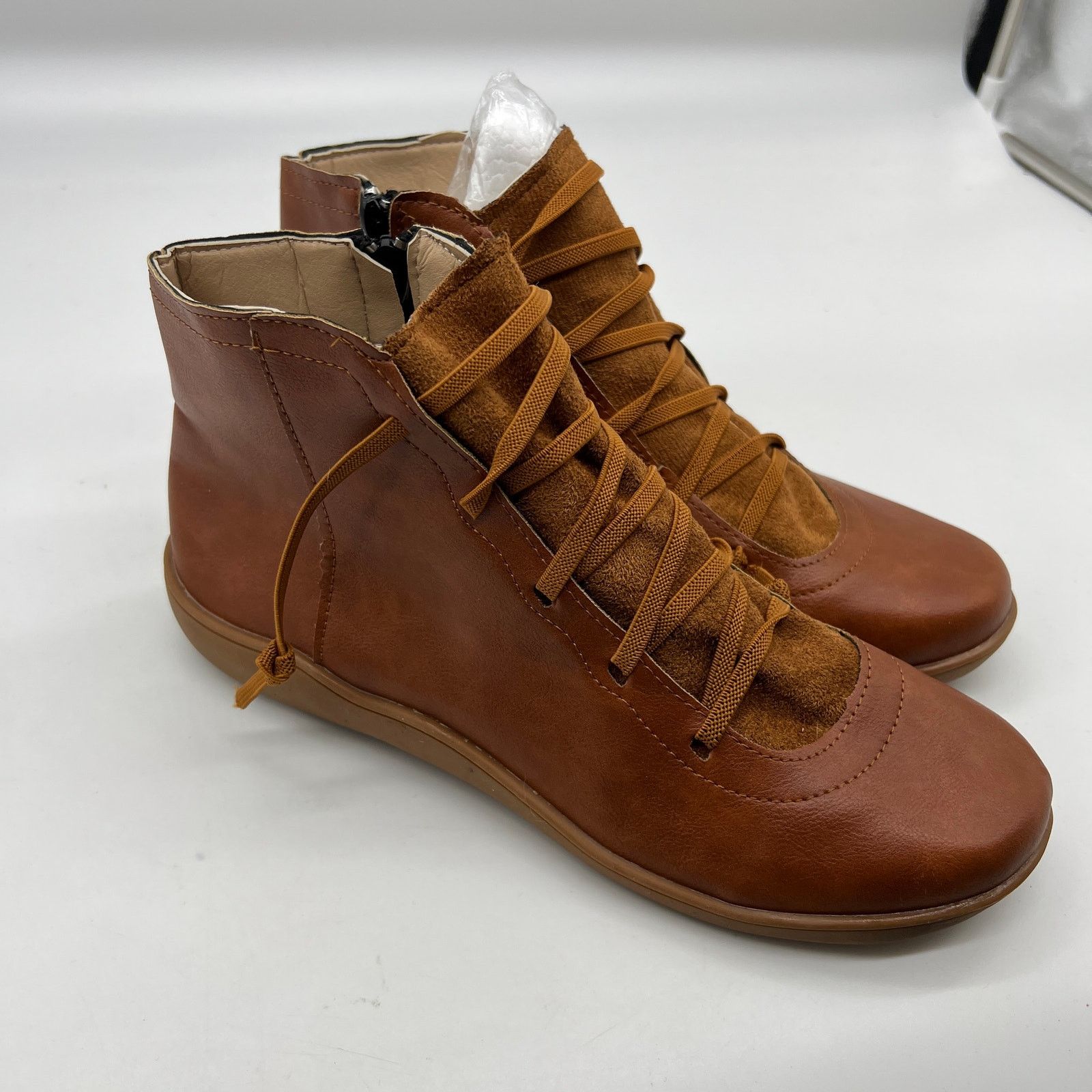 Other Ankle Boots Round Toe Casual Comfortable Lightweight Size US 10.5 / IT 40.5 - 10 Thumbnail