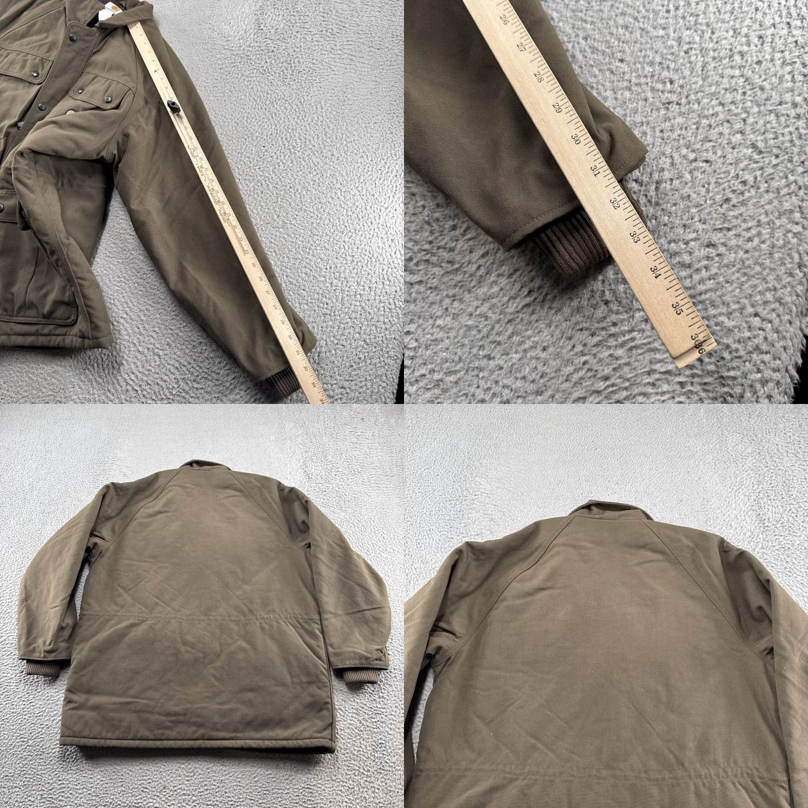Carhartt VINTAGE Carhartt C41 Field Jacket Men XL Brown Denim 90s Work Jacket Streetwear Lined Size US XL / EU 56 / 4 - 8 Thumbnail