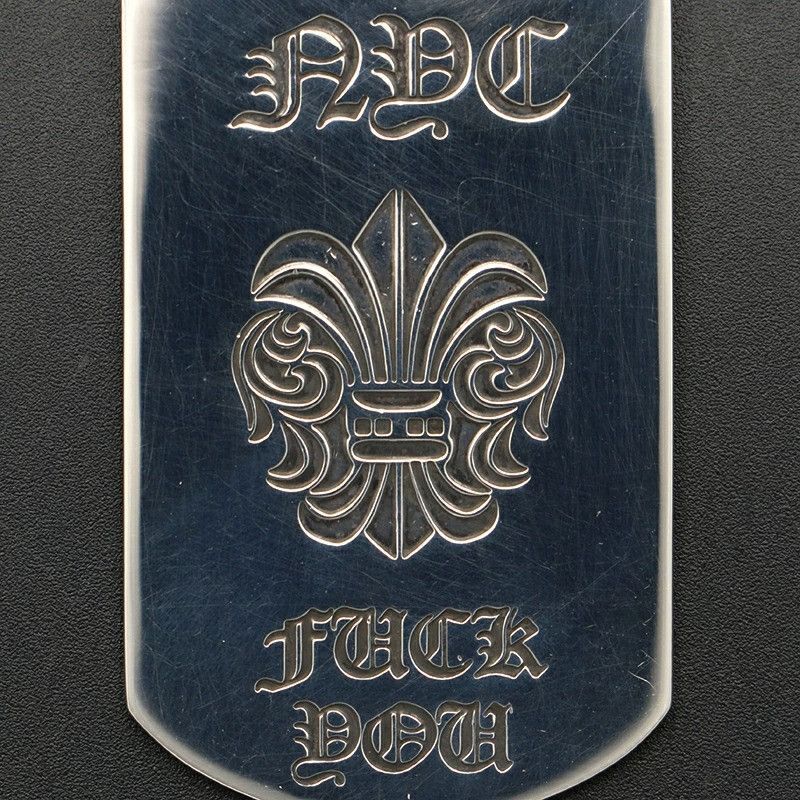 Chrome Hearts CHROME HEARTS NYC FUCK YOU DOG TAG LARGE Size ONE SIZE - 3 Thumbnail